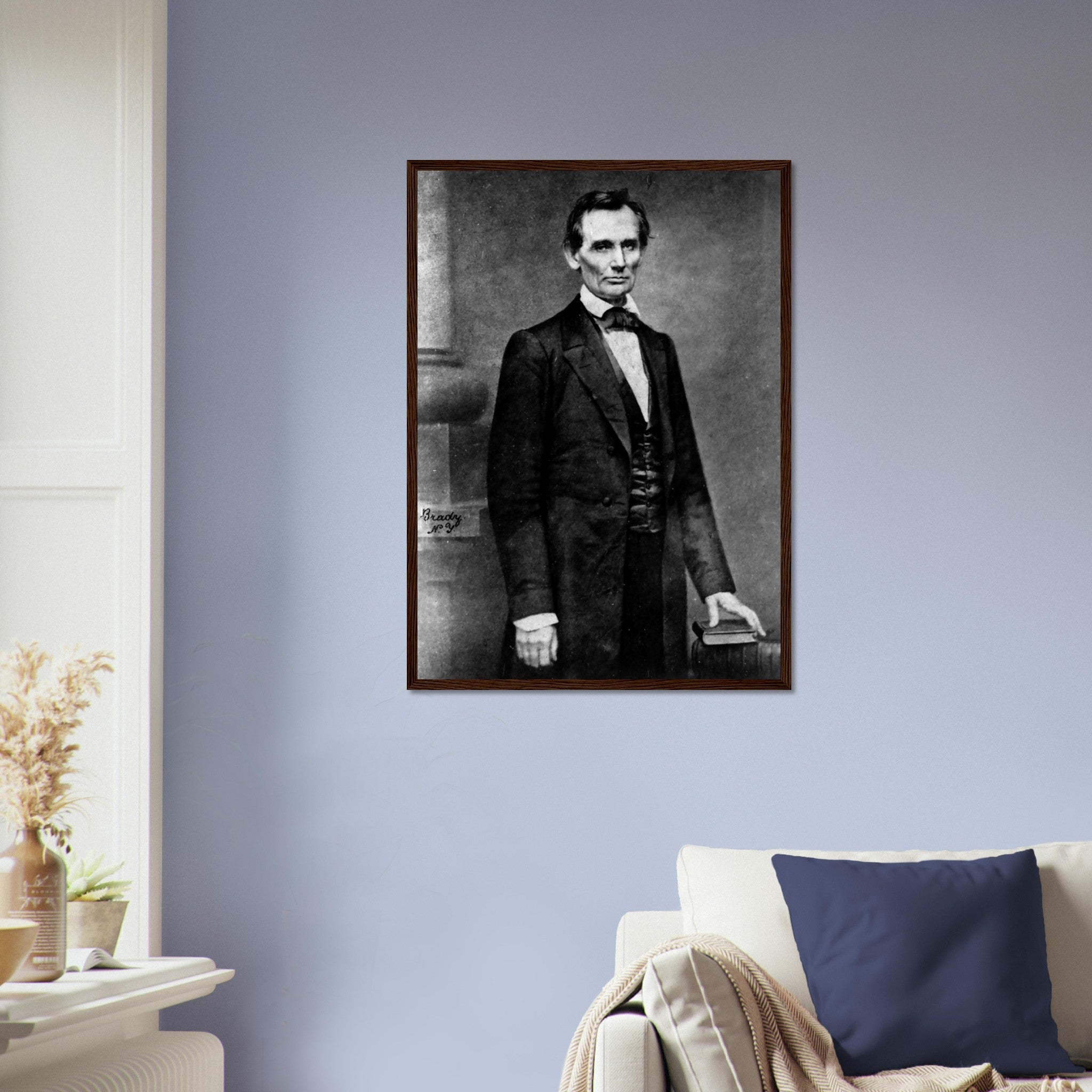 Abraham Lincoln Portrait Photo Framed, Famous Framed Print Photo From 1860, Photo That Propelled Lincoln To Greatness - WallArtPrints4U