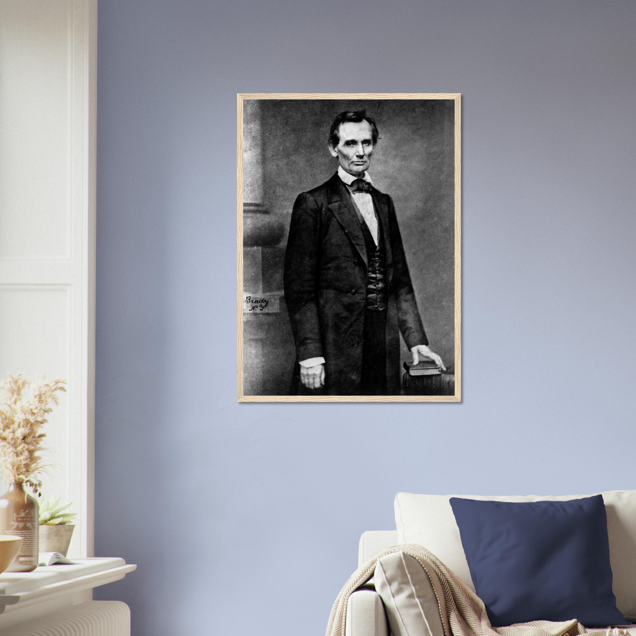 Abraham Lincoln Portrait Photo Framed, Famous Framed Print Photo From 1860, Photo That Propelled Lincoln To Greatness - WallArtPrints4U