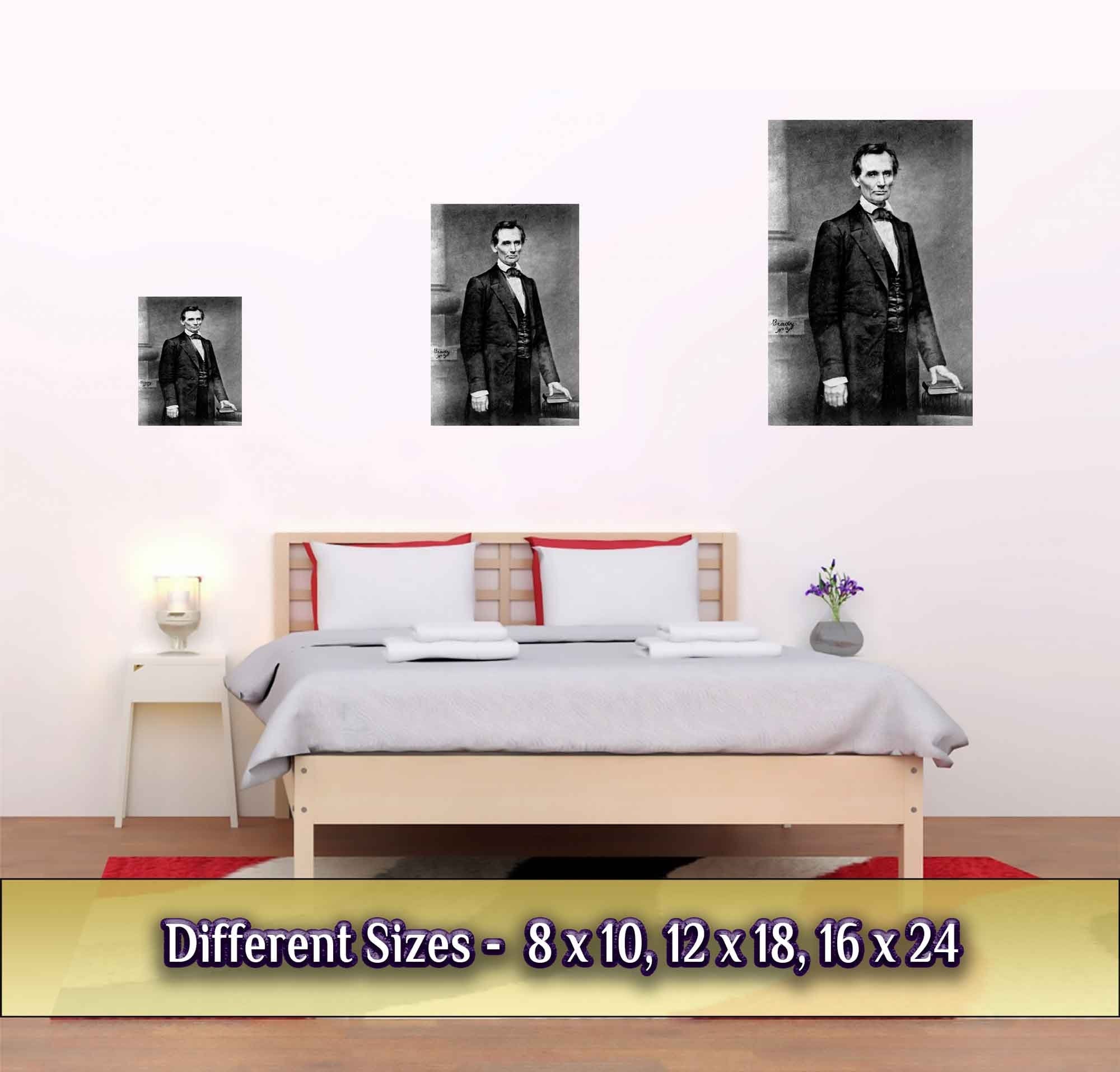 Abraham Lincoln Portrait Photo Poster, Famous Print Photo From 1860, Photo That Propelled Lincoln To Greatness - WallArtPrints4U