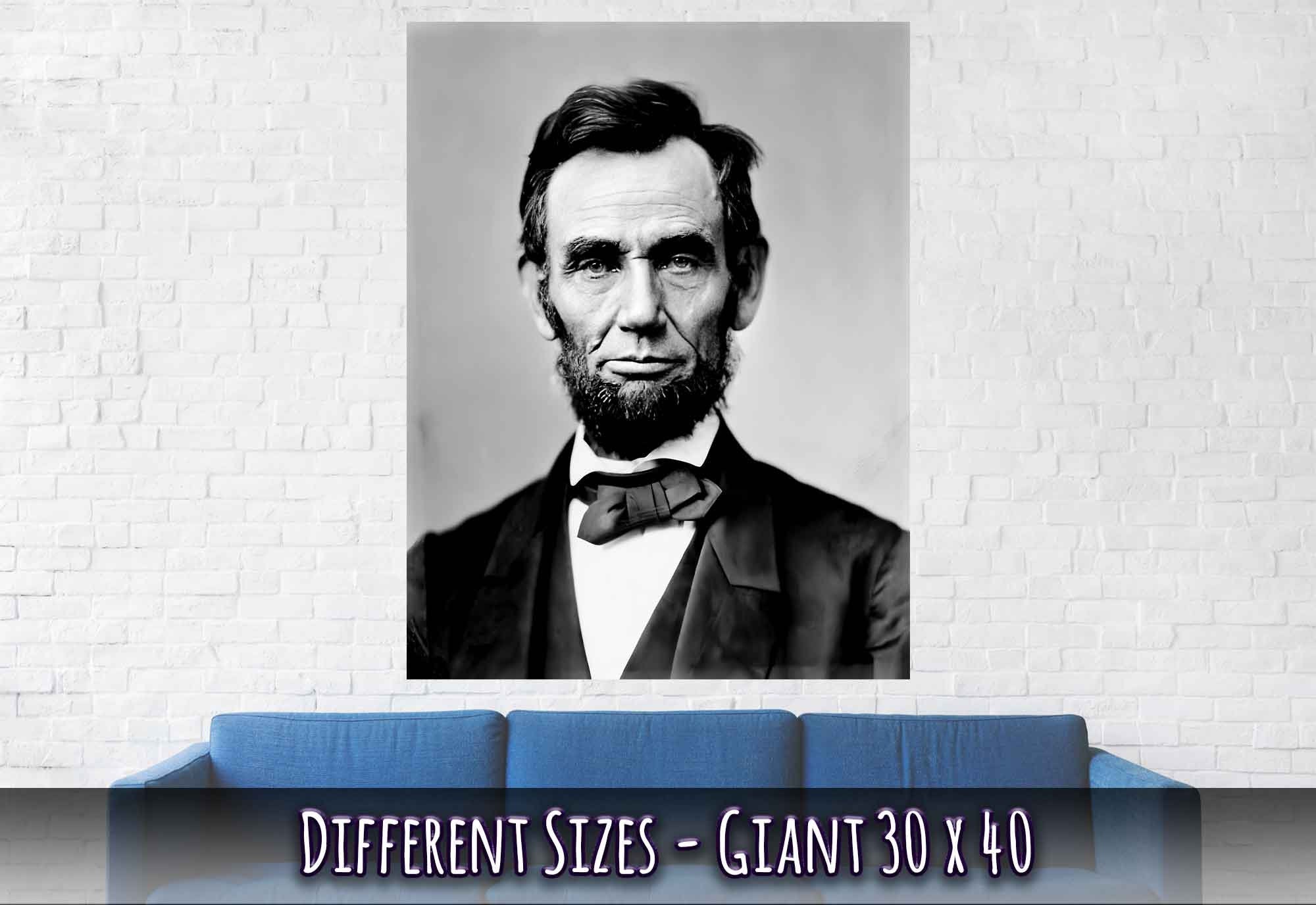 Abraham Lincoln Poster, 16th President Of Usa, Vintage Photo Portrait - Abraham Lincoln Print - WallArtPrints4U