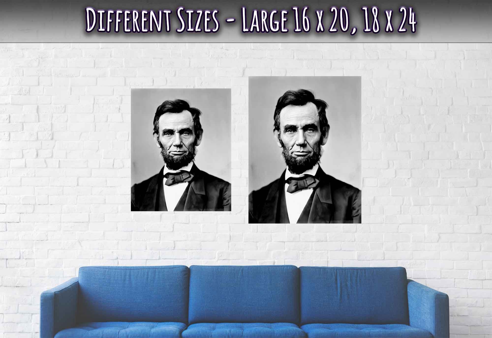 Abraham Lincoln Poster, 16th President Of Usa, Vintage Photo Portrait - Abraham Lincoln Print - WallArtPrints4U