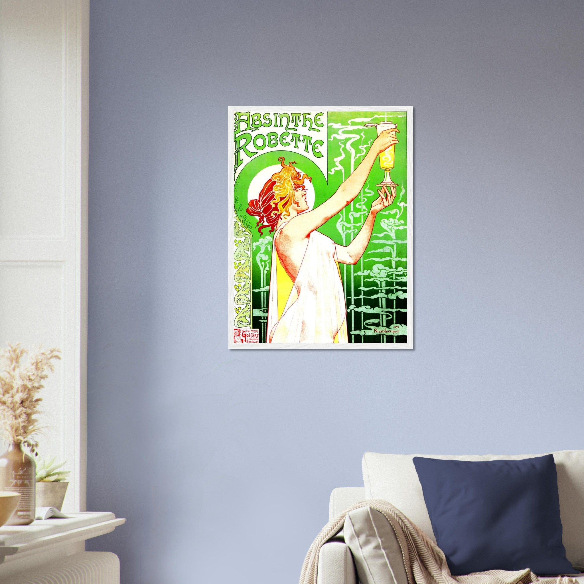 Absinthe Framed - Absinthe Ban - Absinthe Robette Framed Print 1896 UK, EU USA Domestic Shipping - WallArtPrints4U