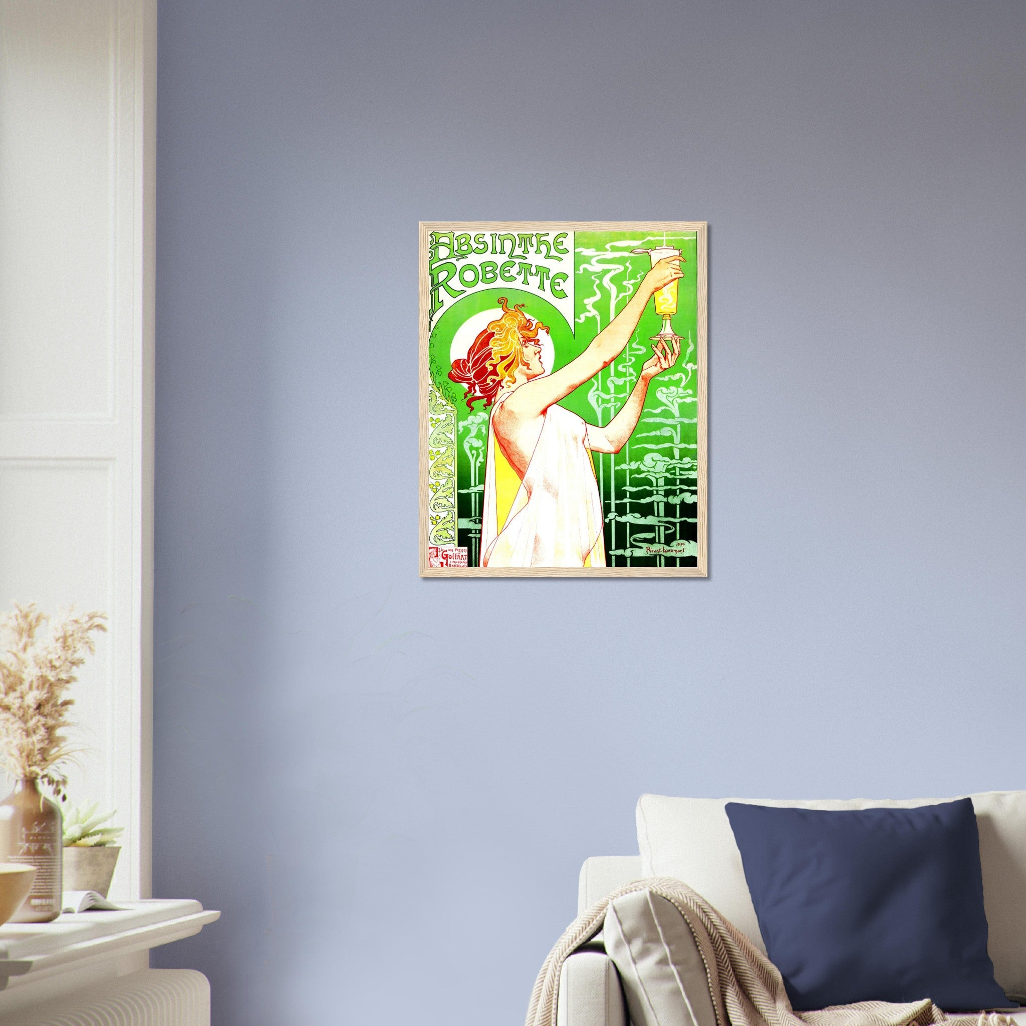 Absinthe Framed - Absinthe Ban - Absinthe Robette Framed Print 1896 UK, EU USA Domestic Shipping - WallArtPrints4U