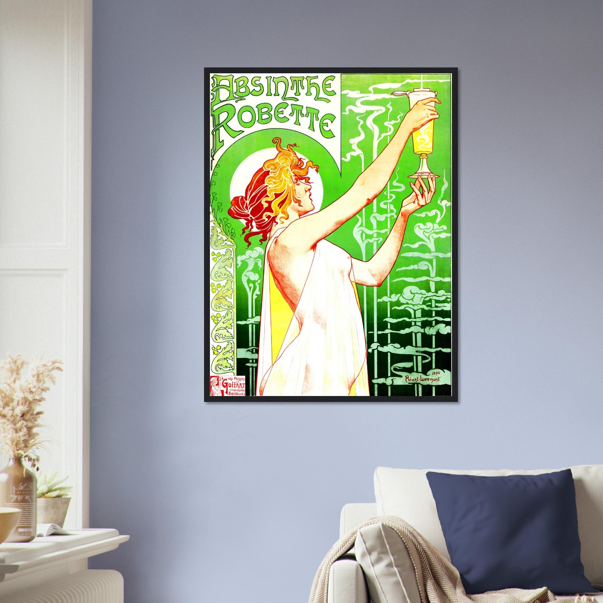 Absinthe Framed - Absinthe Ban - Absinthe Robette Framed Print 1896 UK, EU USA Domestic Shipping - WallArtPrints4U