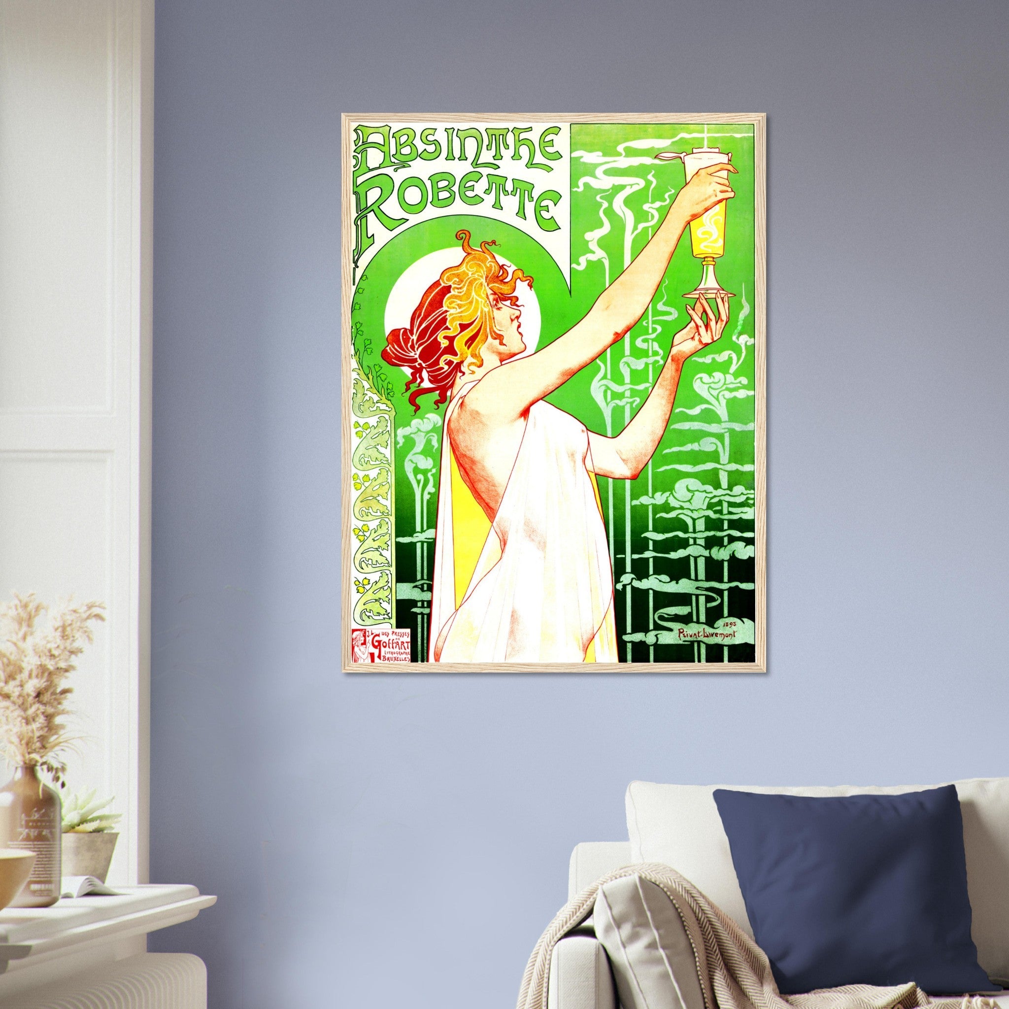 Absinthe Framed - Absinthe Ban - Absinthe Robette Framed Print 1896 UK, EU USA Domestic Shipping - WallArtPrints4U