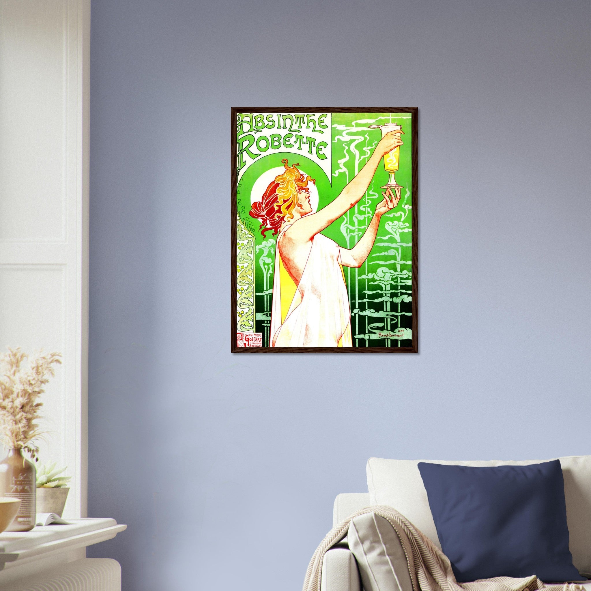 Absinthe Framed - Absinthe Ban - Absinthe Robette Framed Print 1896 UK, EU USA Domestic Shipping - WallArtPrints4U