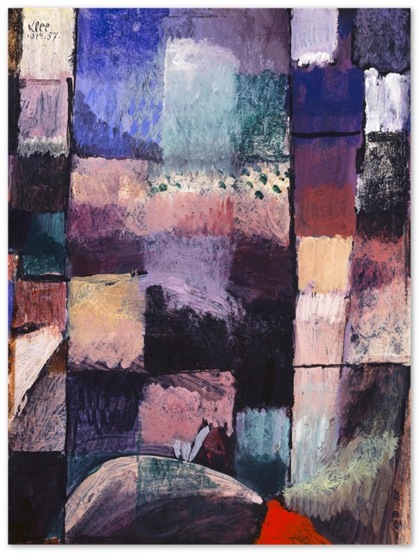 Abstract Art Poster, Paul Klee Prints About A Motif From Hammermet 1914 Vintage Poster - WallArtPrints4U