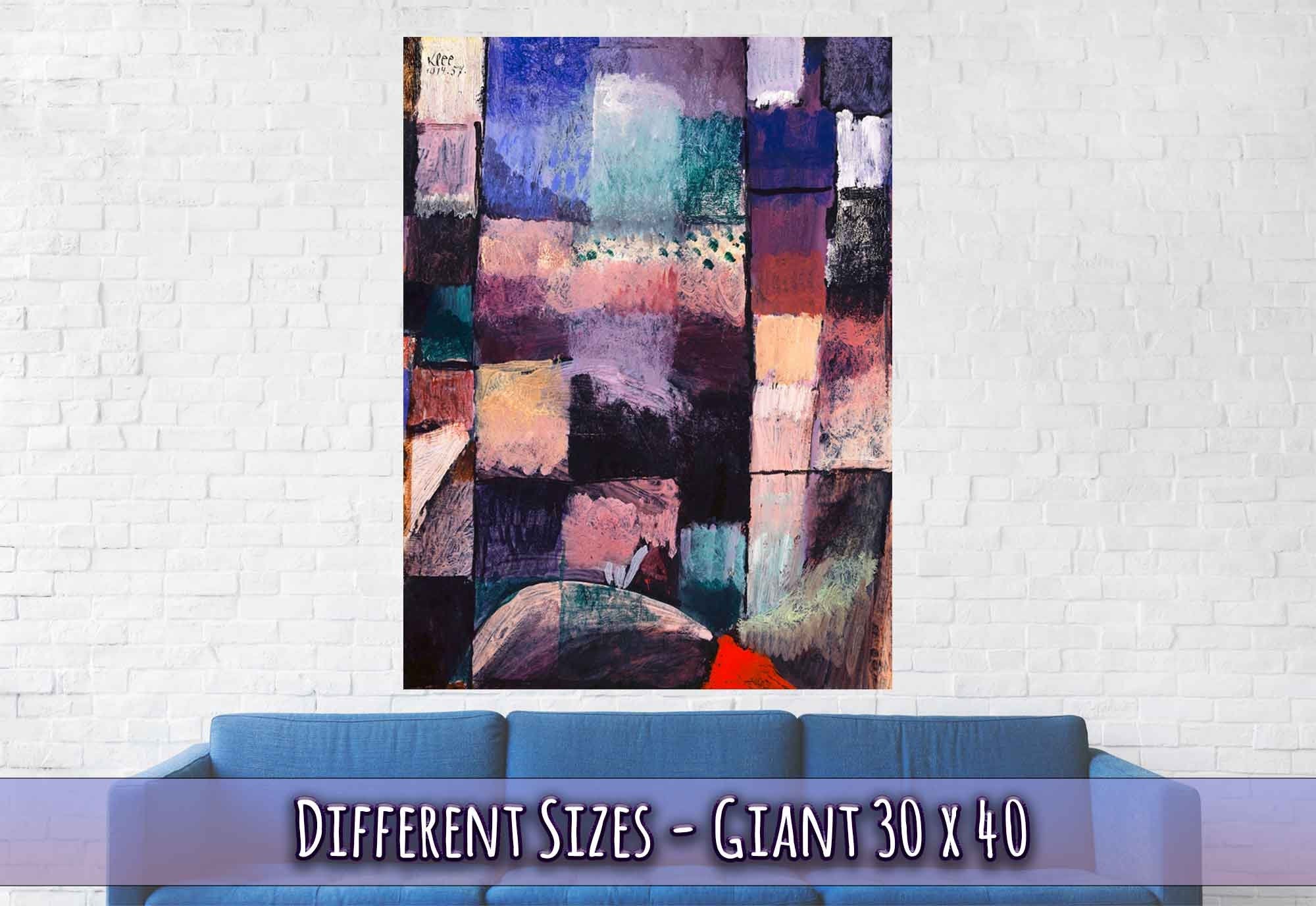 Abstract Art Poster, Paul Klee Prints About A Motif From Hammermet 1914 Vintage Poster - WallArtPrints4U