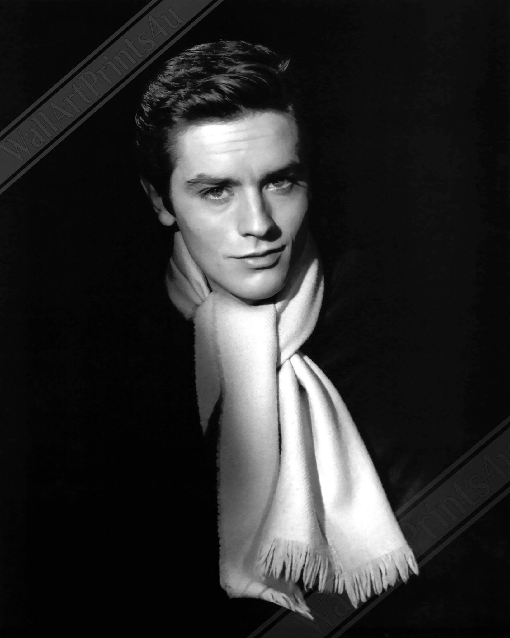 Alain Delon Canvas, 1960'S Male Sex Symbol, Vintage Photo, Alain Delon Canvas Print, Silver Screen Star - WallArtPrints4U