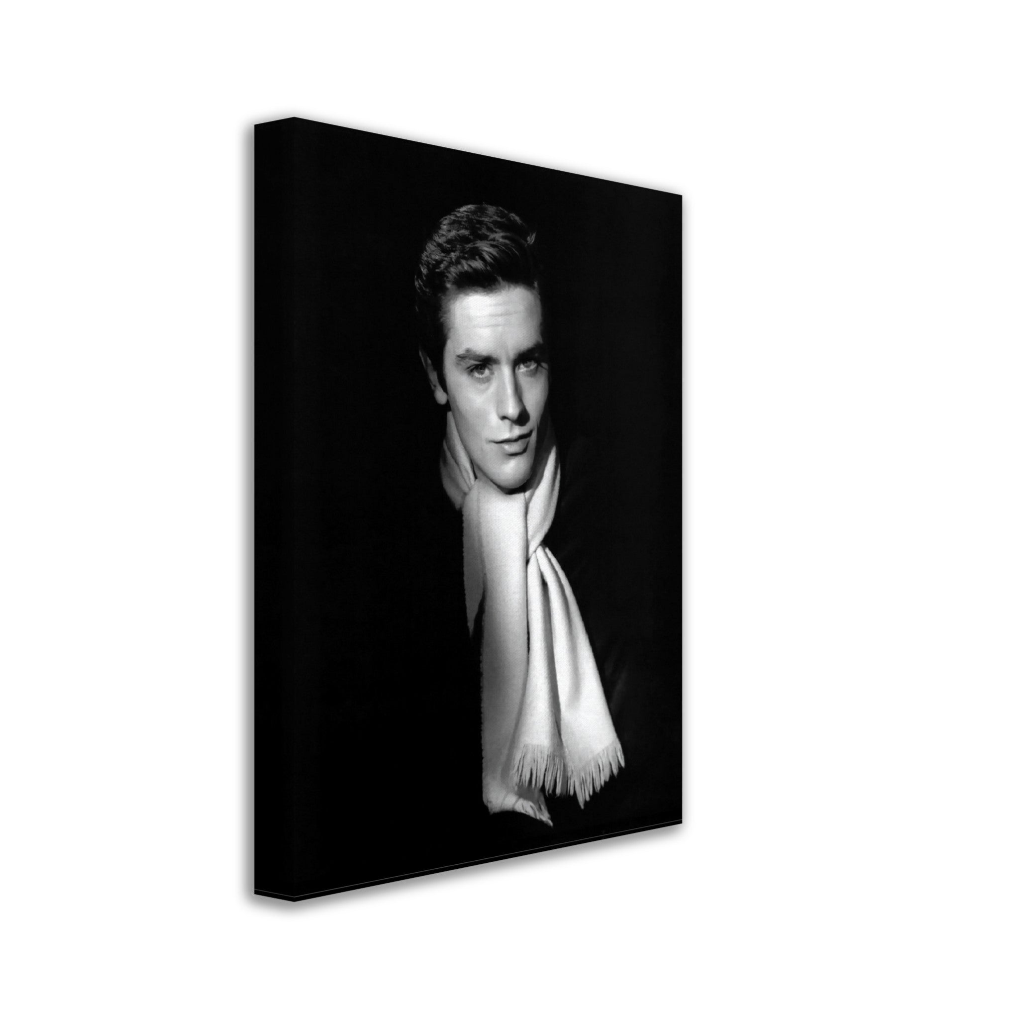 Alain Delon Canvas, 1960'S Male Sex Symbol, Vintage Photo, Alain Delon Canvas Print, Silver Screen Star - WallArtPrints4U