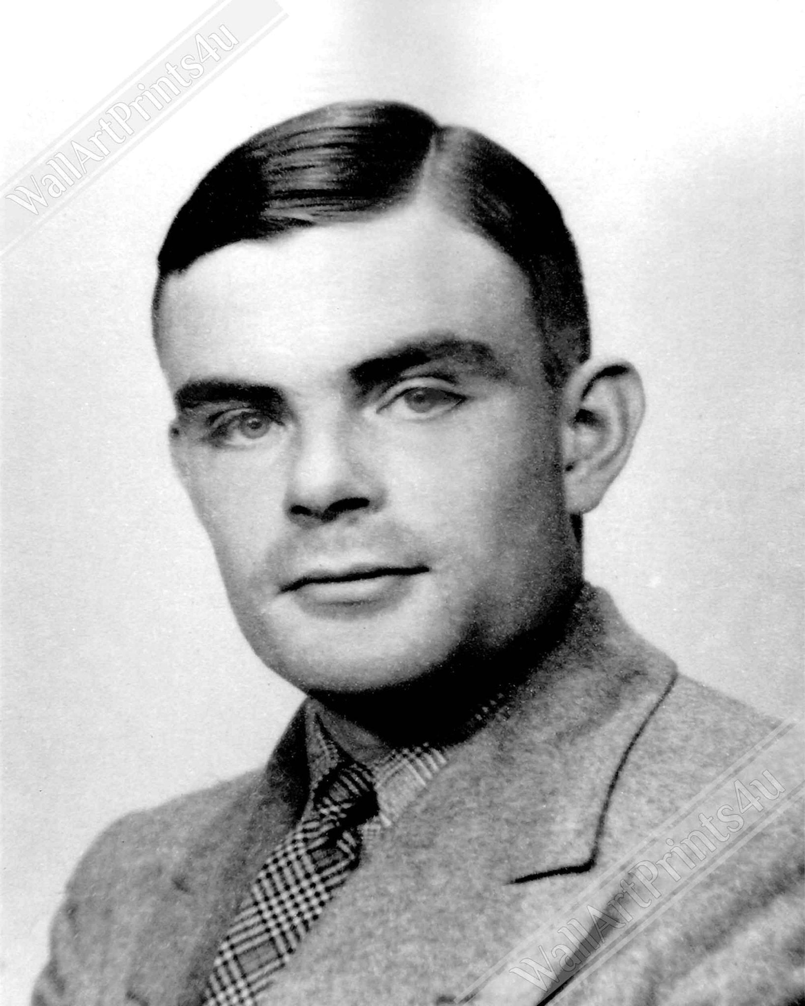 Alan Turing Canvas, Enigma Codebreaker Canvas Print - WallArtPrints4U