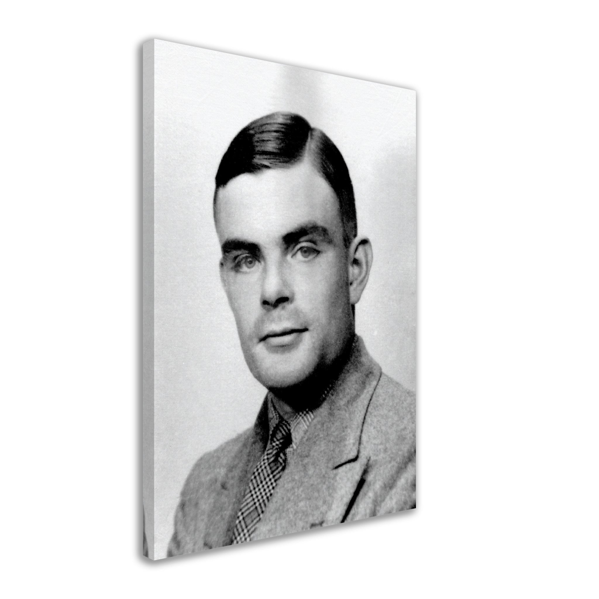 Alan Turing Canvas, Enigma Codebreaker Canvas Print - WallArtPrints4U