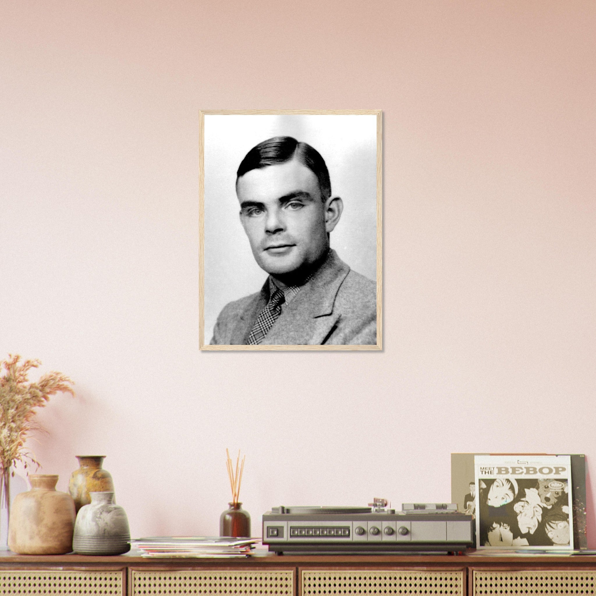 Alan Turing Framed, Enigma Codebreaker Framed Print - WallArtPrints4U