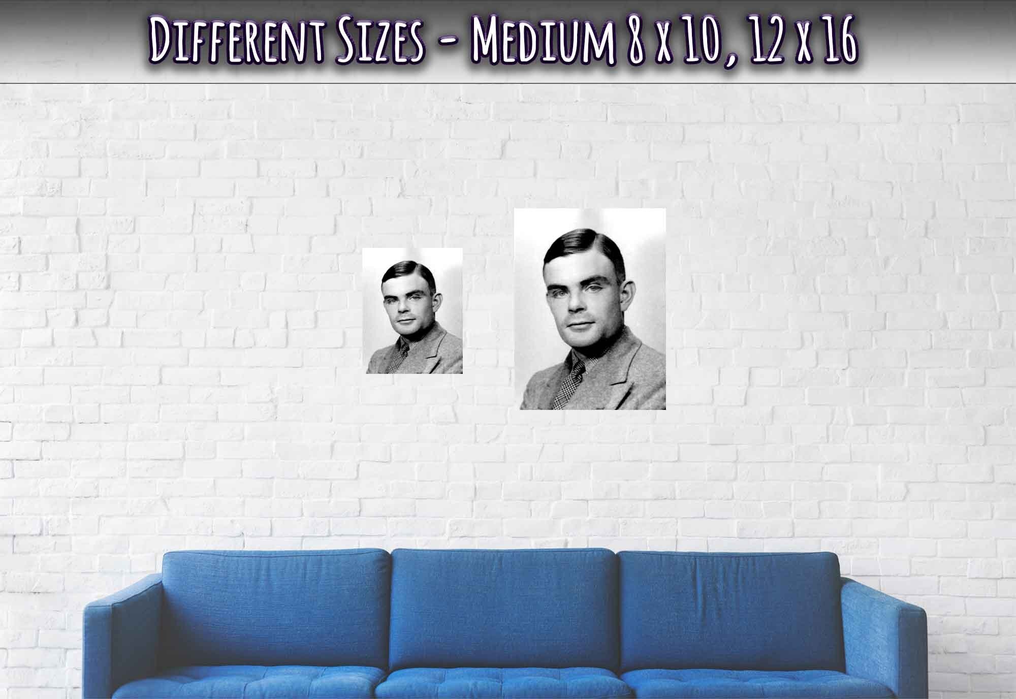 Alan Turing Poster, Enigma Codebreaker Print - WallArtPrints4U