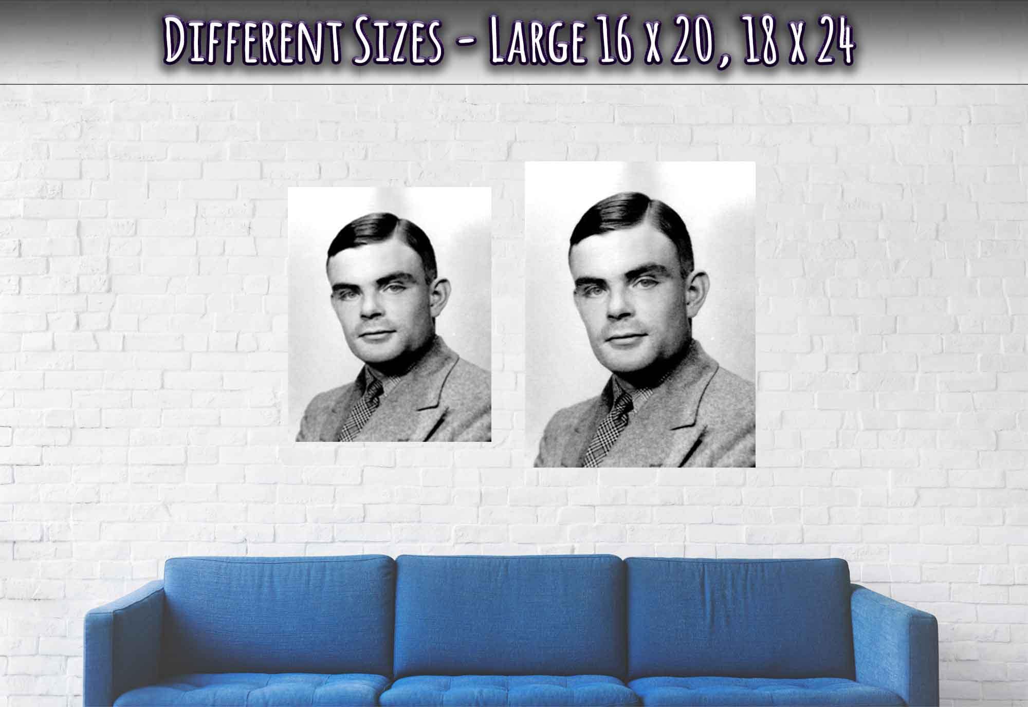 Alan Turing Poster, Enigma Codebreaker Print - WallArtPrints4U