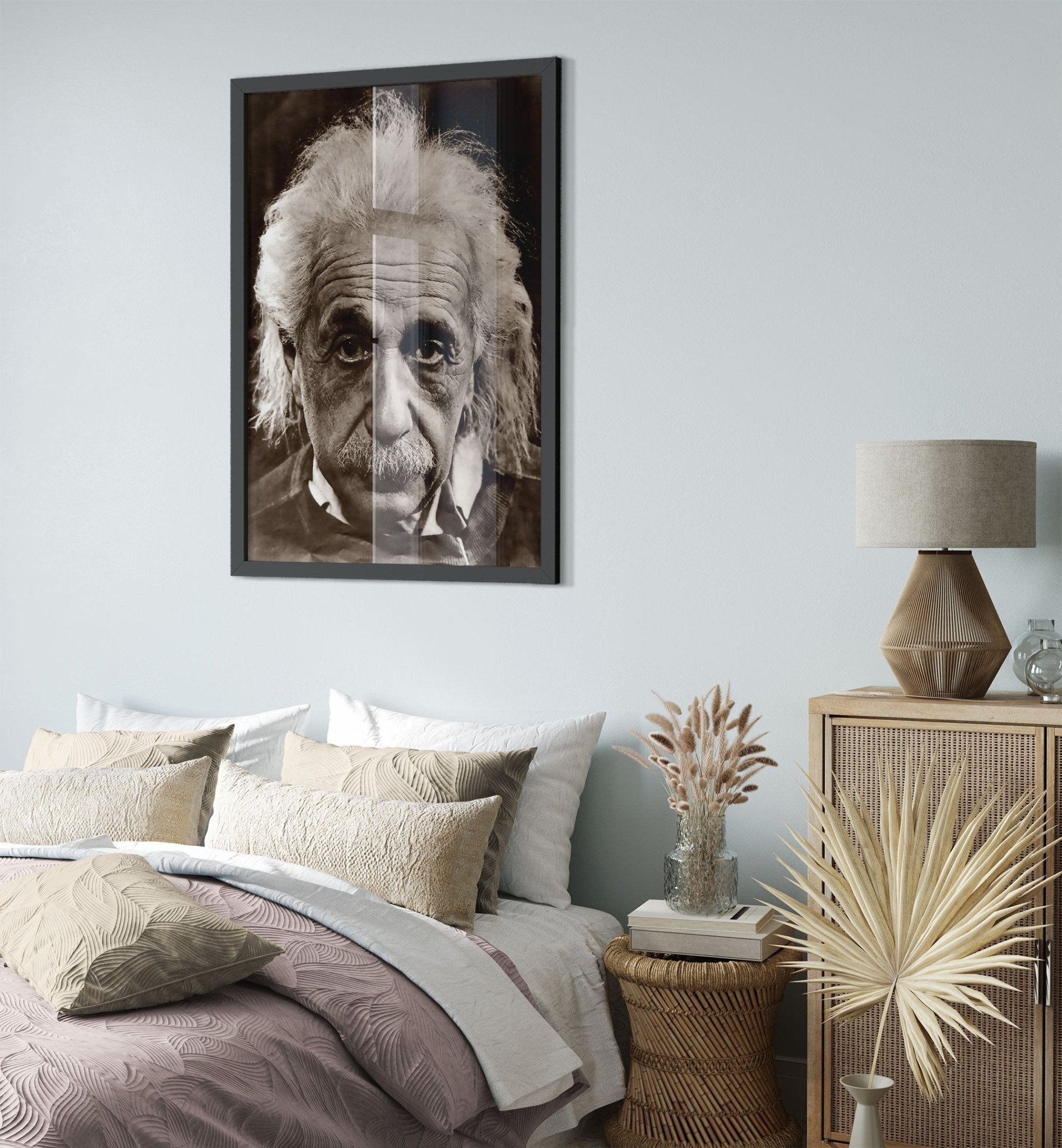 Albert Einstein Framed, Relativity Father Of Physics, Vintage Photo - Iconic Albert Einstein Framed Print - WallArtPrints4U