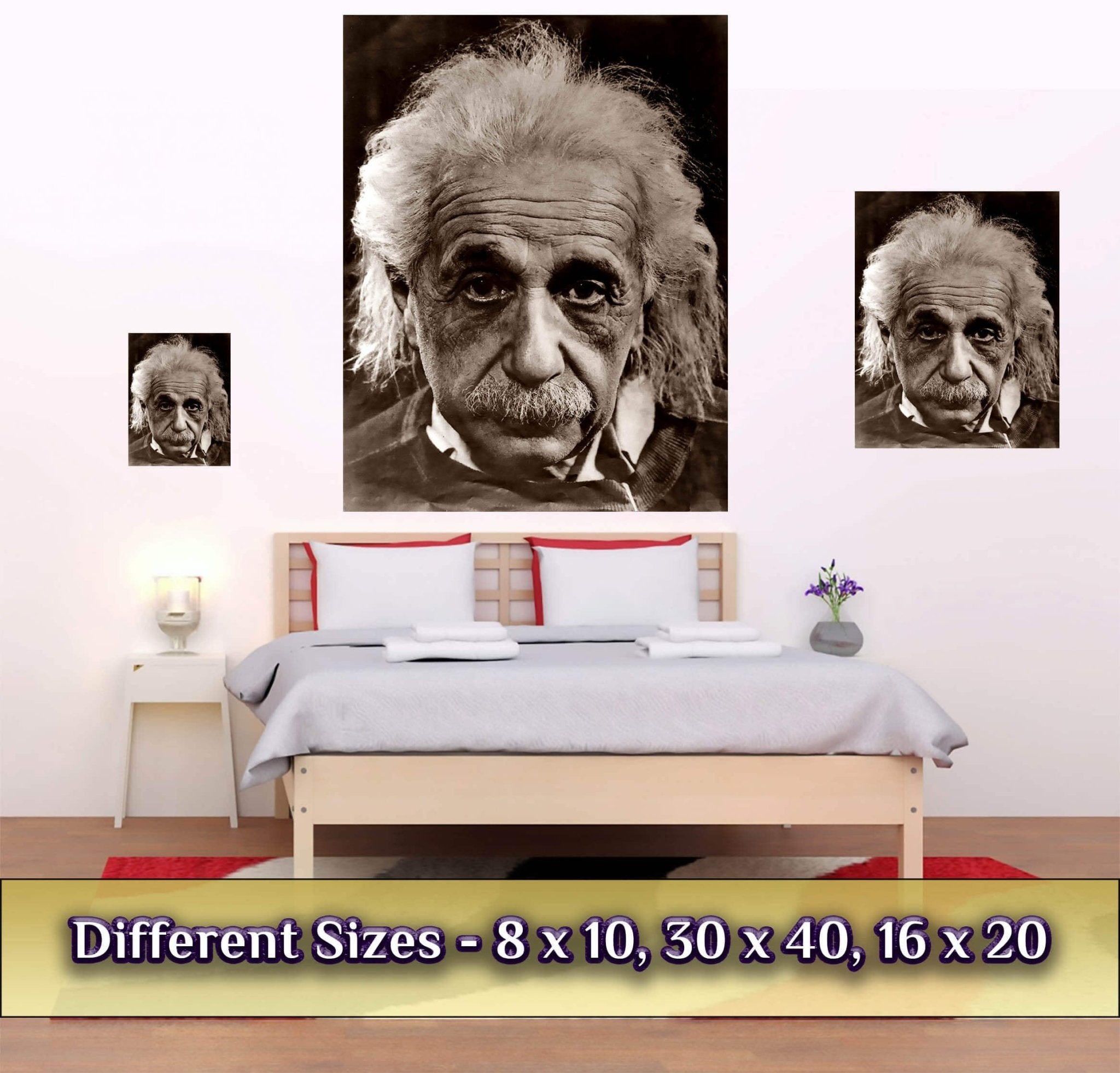 Albert Einstein Poster, Relativity Father Of Physics, Vintage Photo - Iconic Albert Einstein Print - WallArtPrints4U