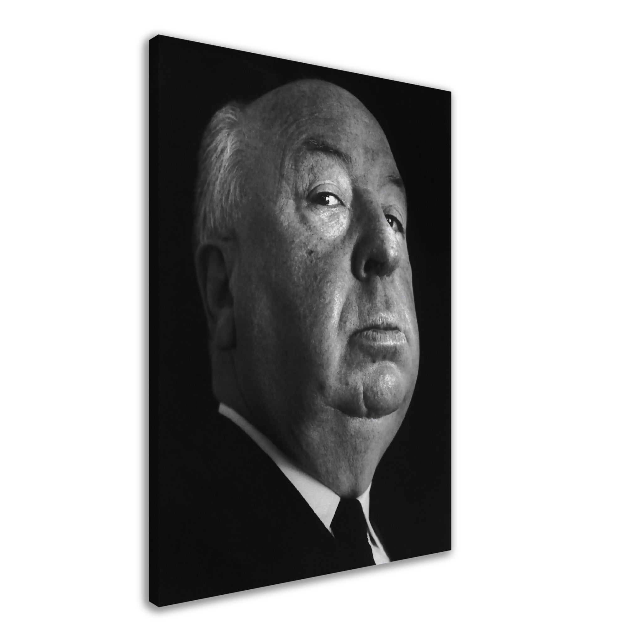 Alfred Hitchcock Canvas, Master Of Suspense, Vintage Photo, Alfred Hitchcock Canvas Print - Legend Of Hollywood - WallArtPrints4U