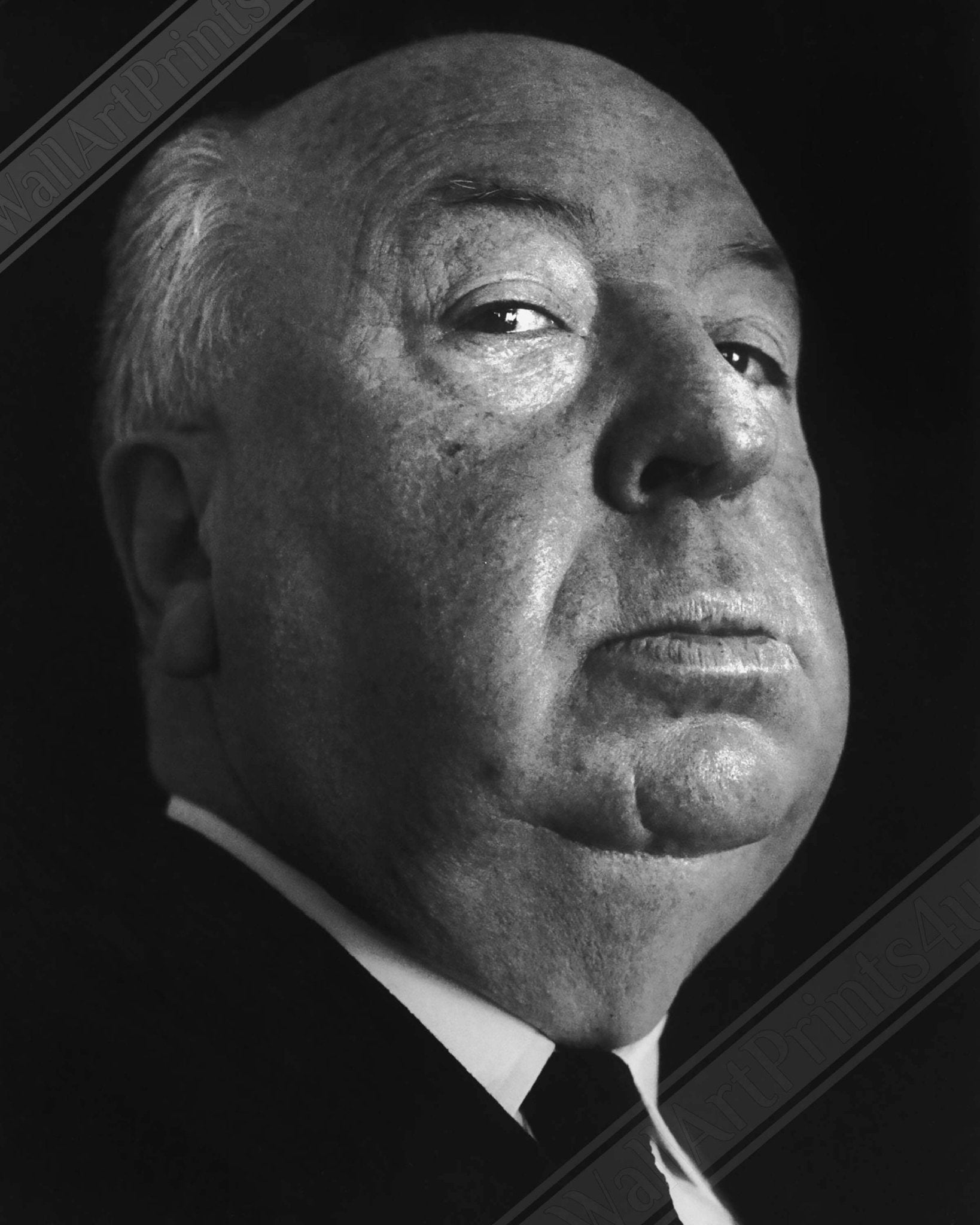 Alfred Hitchcock Canvas, Master Of Suspense, Vintage Photo, Alfred Hitchcock Canvas Print - Legend Of Hollywood - WallArtPrints4U