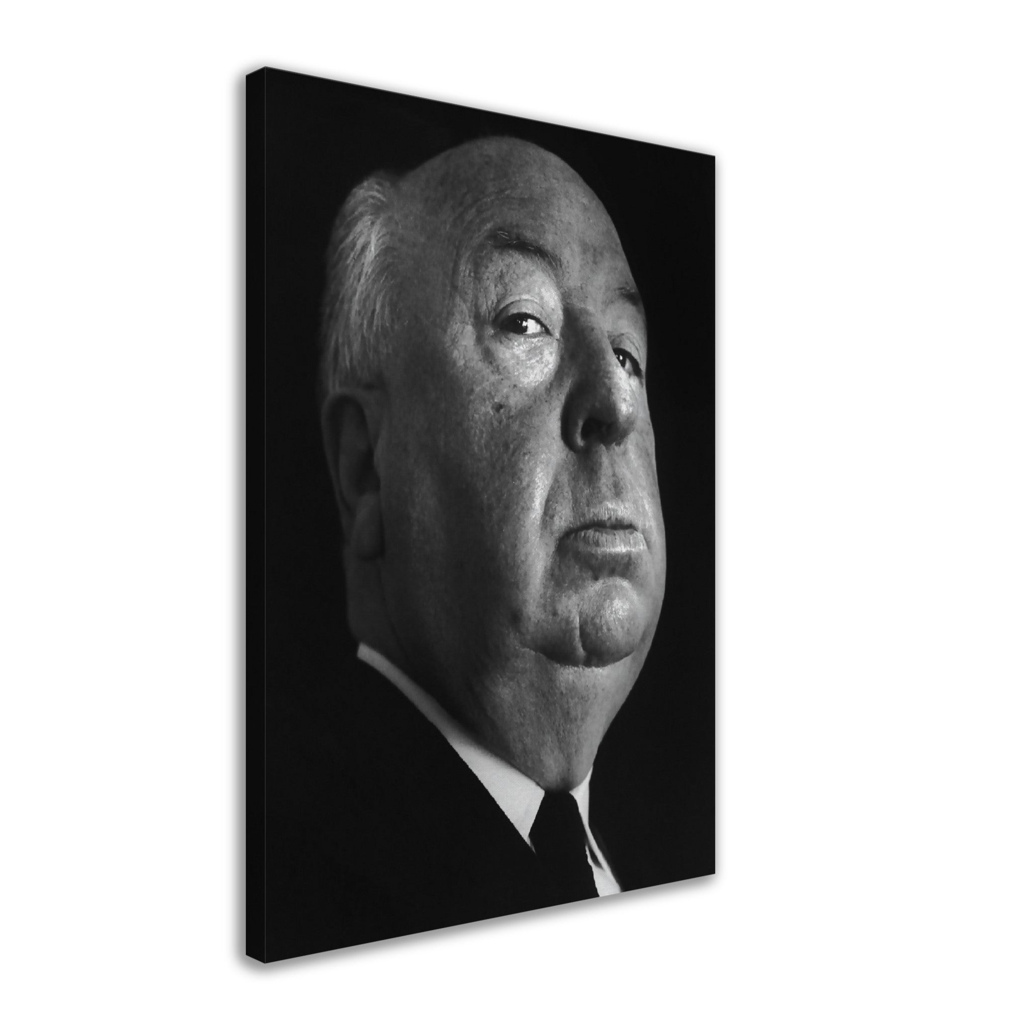 Alfred Hitchcock Canvas, Master Of Suspense, Vintage Photo, Alfred Hitchcock Canvas Print - Legend Of Hollywood - WallArtPrints4U