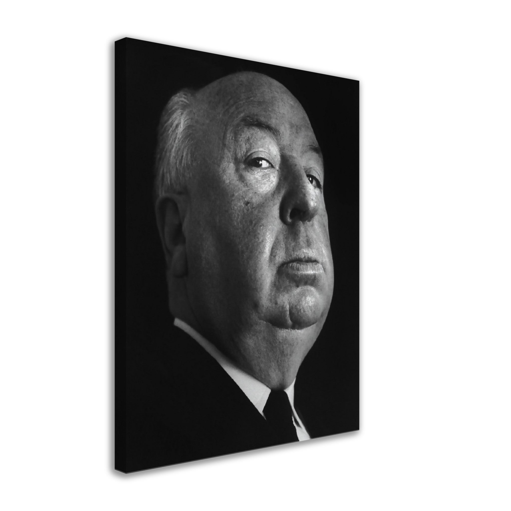 Alfred Hitchcock Canvas, Master Of Suspense, Vintage Photo, Alfred Hitchcock Canvas Print - Legend Of Hollywood - WallArtPrints4U