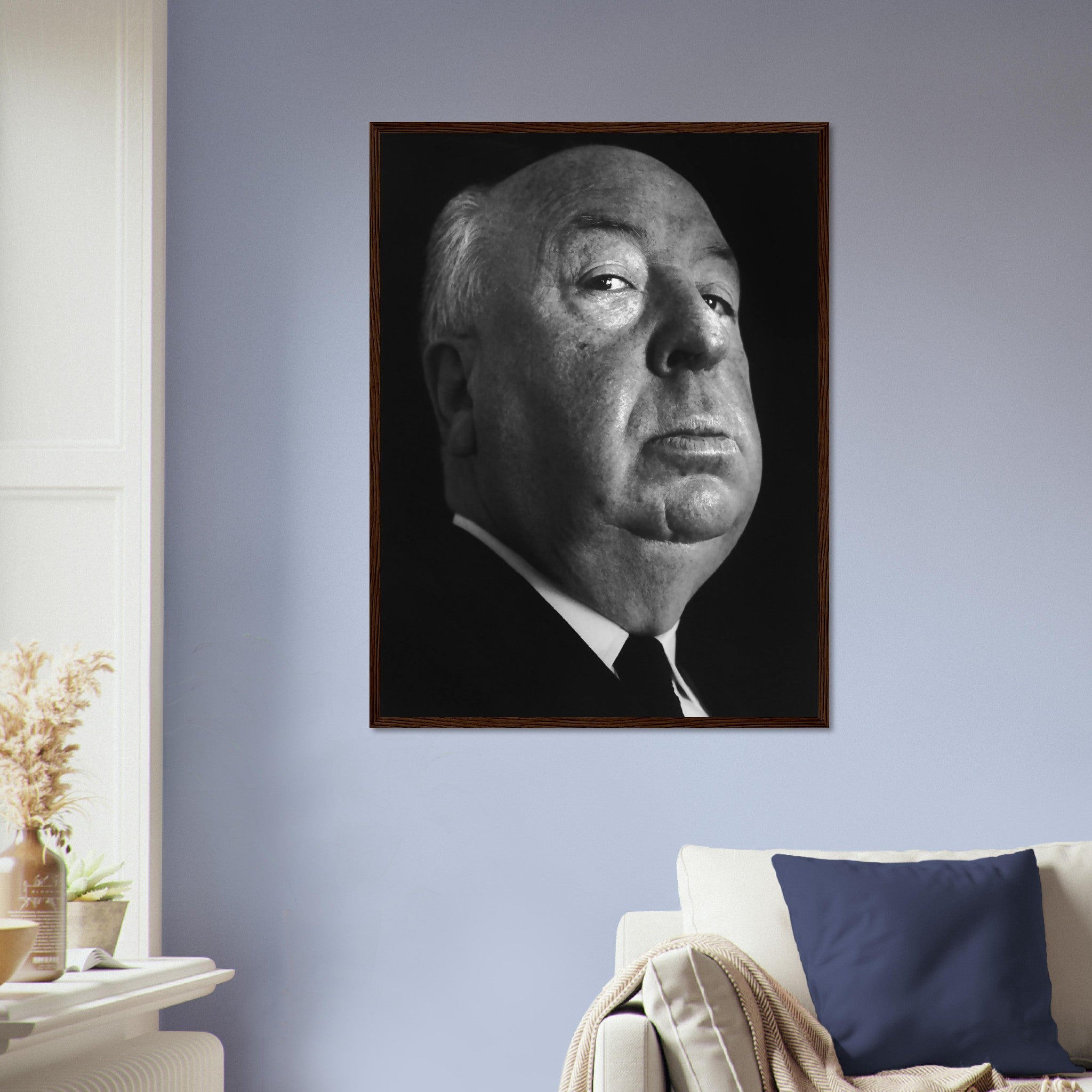 Alfred Hitchcock Framed, Master Of Suspense, Vintage Photo, Alfred Hitchcock Framed Print - Legend Of Hollywood - WallArtPrints4U