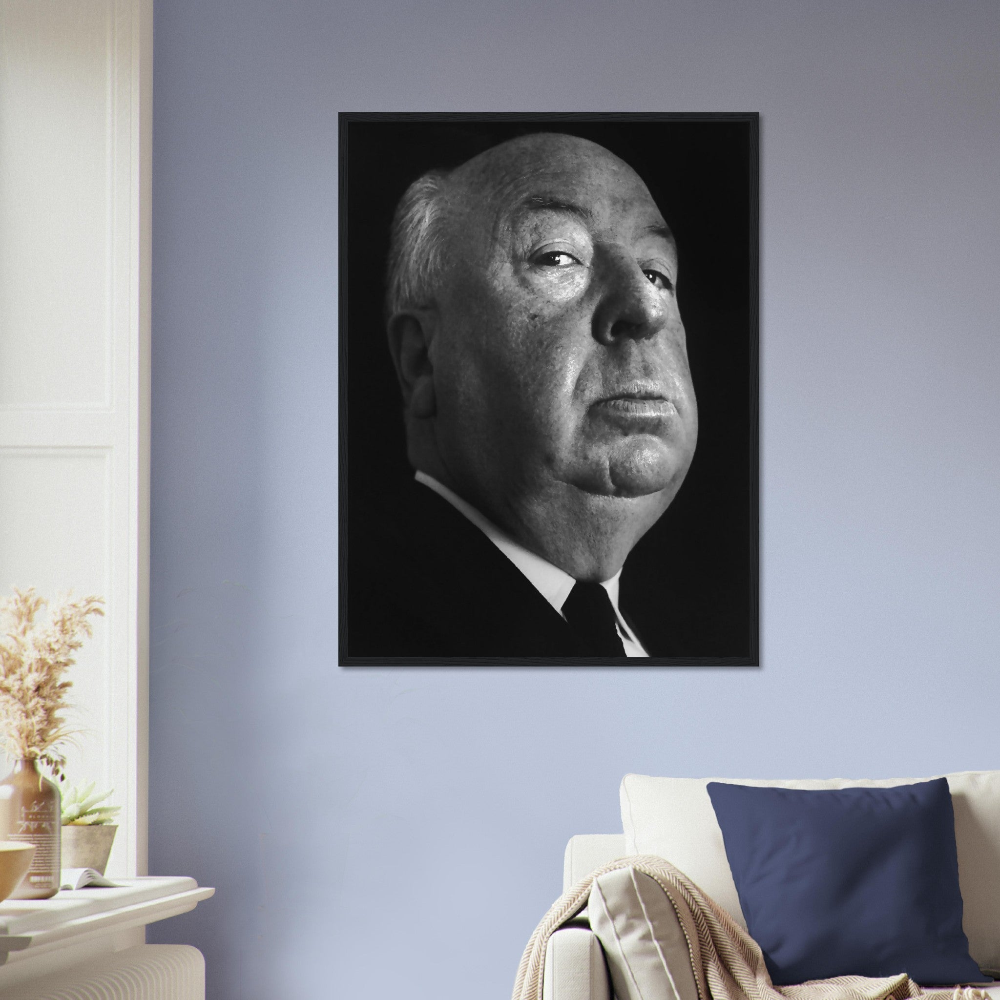 Alfred Hitchcock Framed, Master Of Suspense, Vintage Photo, Alfred Hitchcock Framed Print - Legend Of Hollywood - WallArtPrints4U