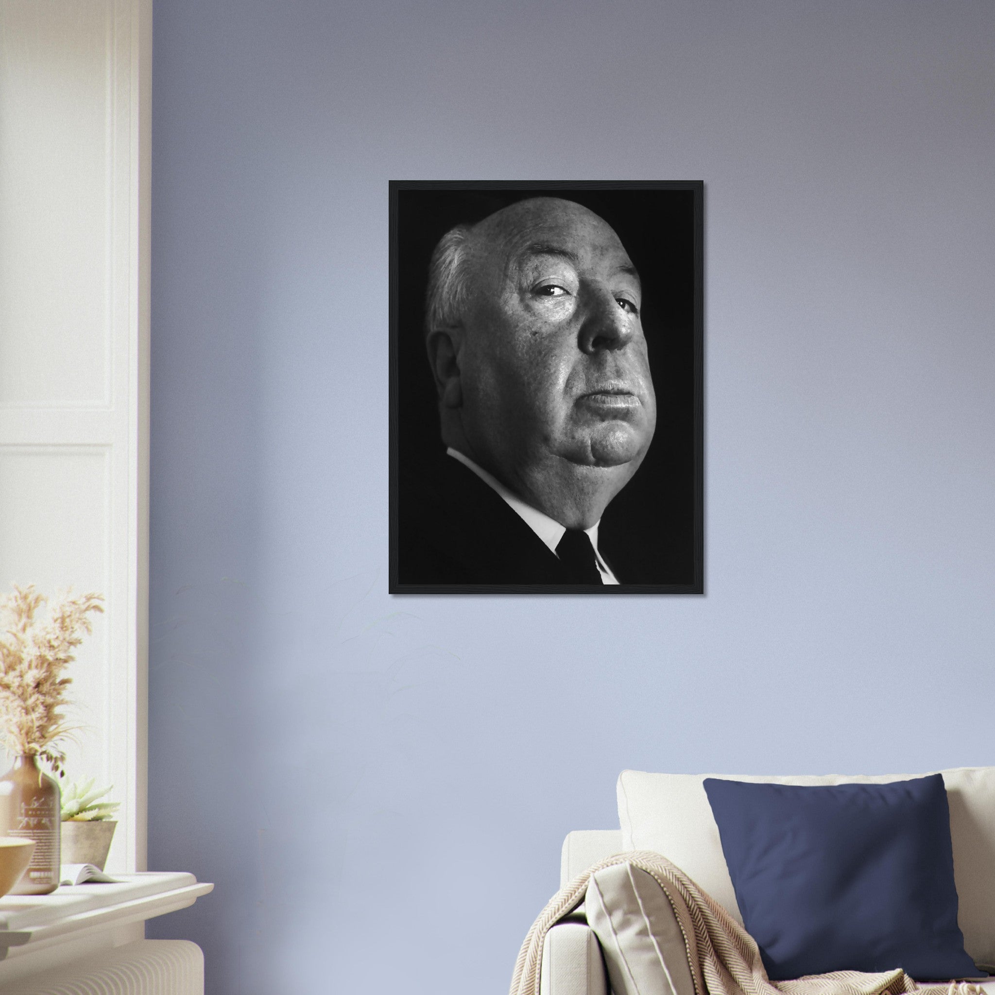 Alfred Hitchcock Framed, Master Of Suspense, Vintage Photo, Alfred Hitchcock Framed Print - Legend Of Hollywood - WallArtPrints4U