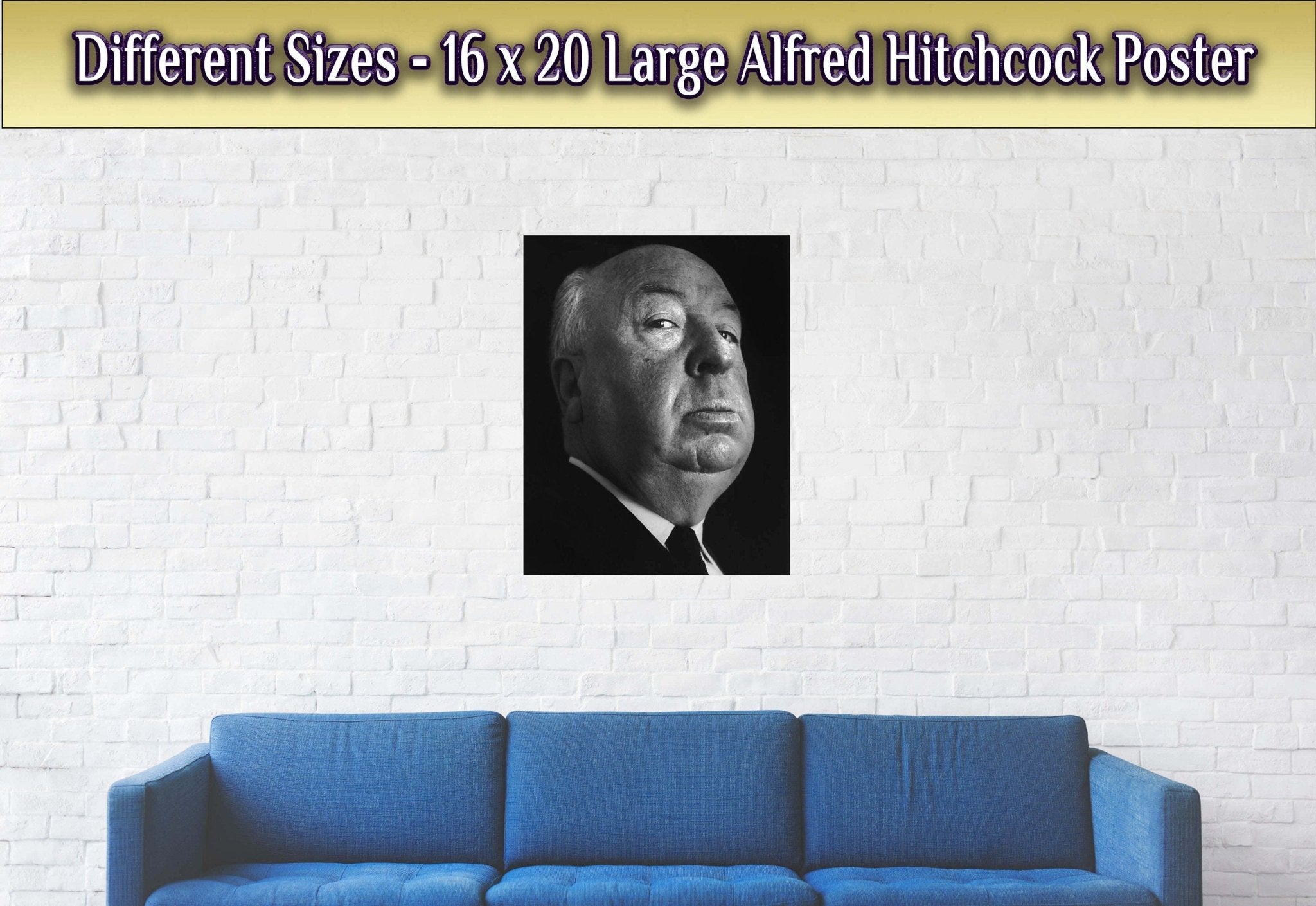 Alfred Hitchcock Poster, Master Of Suspense, Vintage Photo, Alfred Hitchcock Print - Legend Of Hollywood - WallArtPrints4U