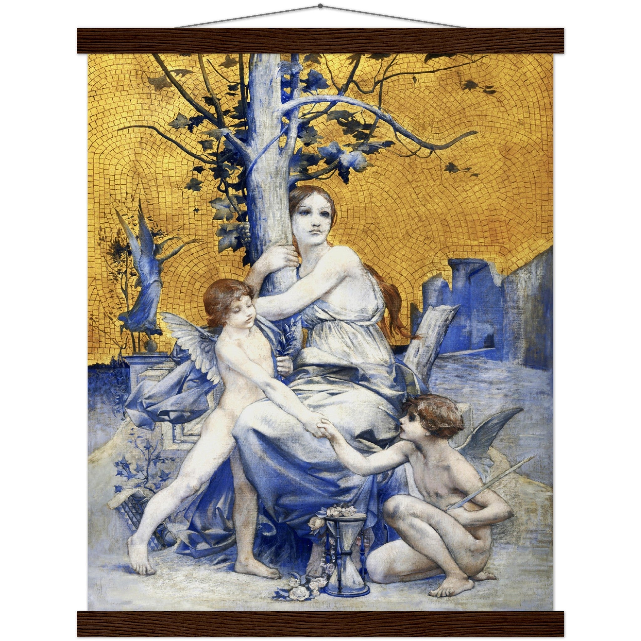 Allegory Of Time Poster Print Luc Oliver Merson 1896 Vintage Poster With Hangers Option - WallArtPrints4U