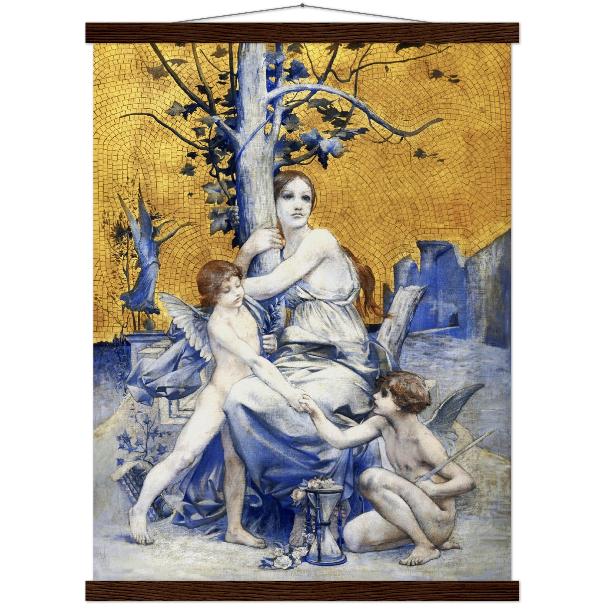 Allegory Of Time Poster Print Luc Oliver Merson 1896 Vintage Poster With Hangers Option - WallArtPrints4U