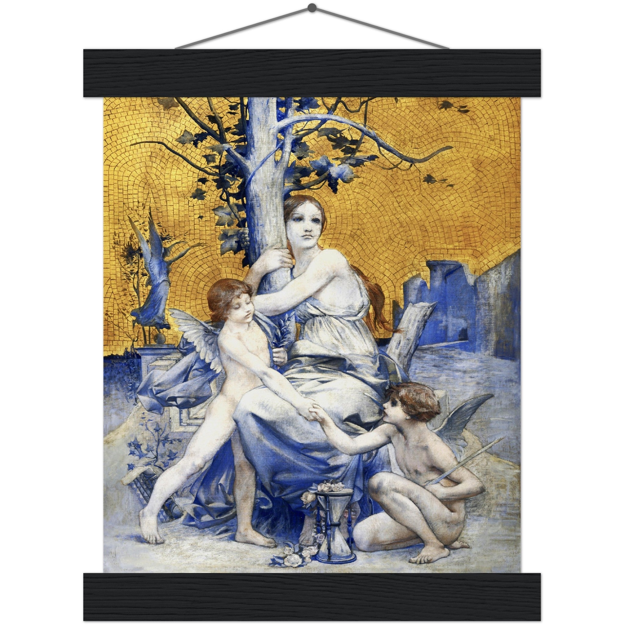 Allegory Of Time Poster Print Luc Oliver Merson 1896 Vintage Poster With Hangers Option - WallArtPrints4U