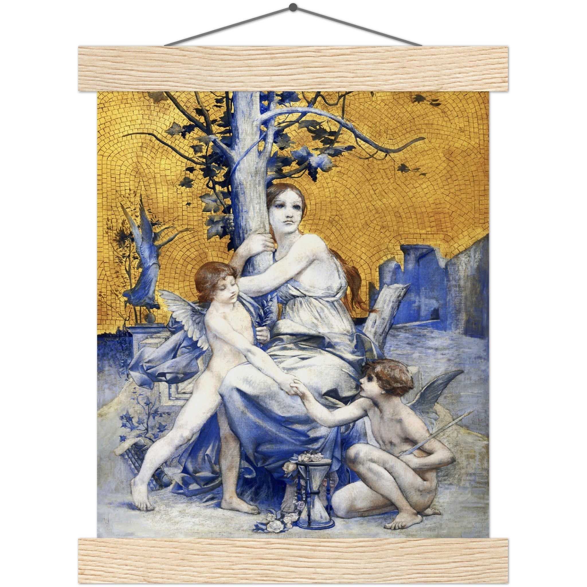 Allegory Of Time Poster Print Luc Oliver Merson 1896 Vintage Poster With Hangers Option - WallArtPrints4U