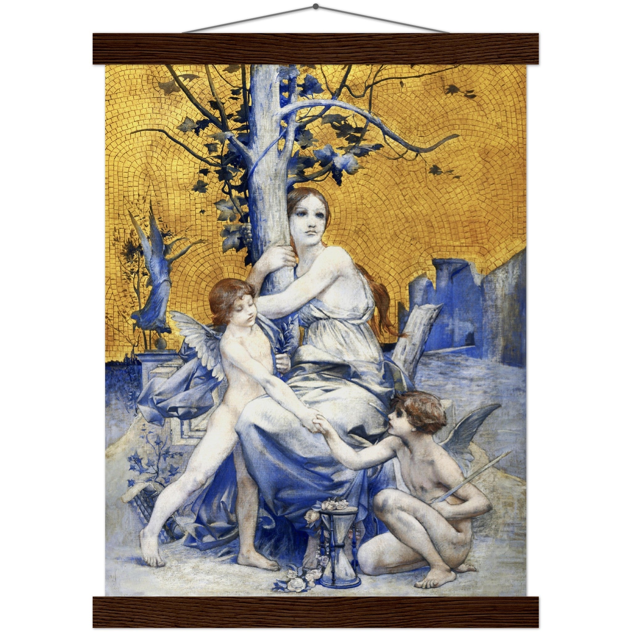 Allegory Of Time Poster Print Luc Oliver Merson 1896 Vintage Poster With Hangers Option - WallArtPrints4U