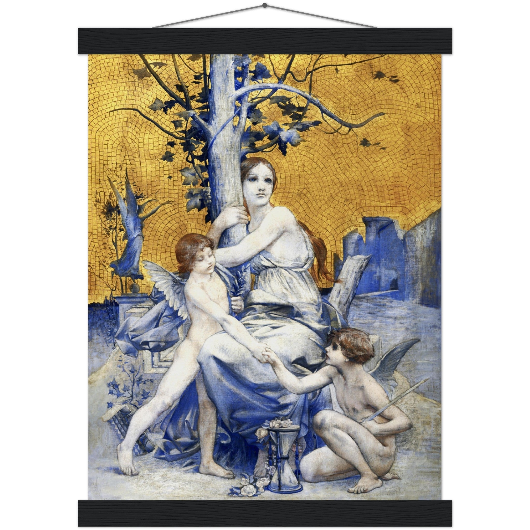 Allegory Of Time Poster Print Luc Oliver Merson 1896 Vintage Poster With Hangers Option - WallArtPrints4U