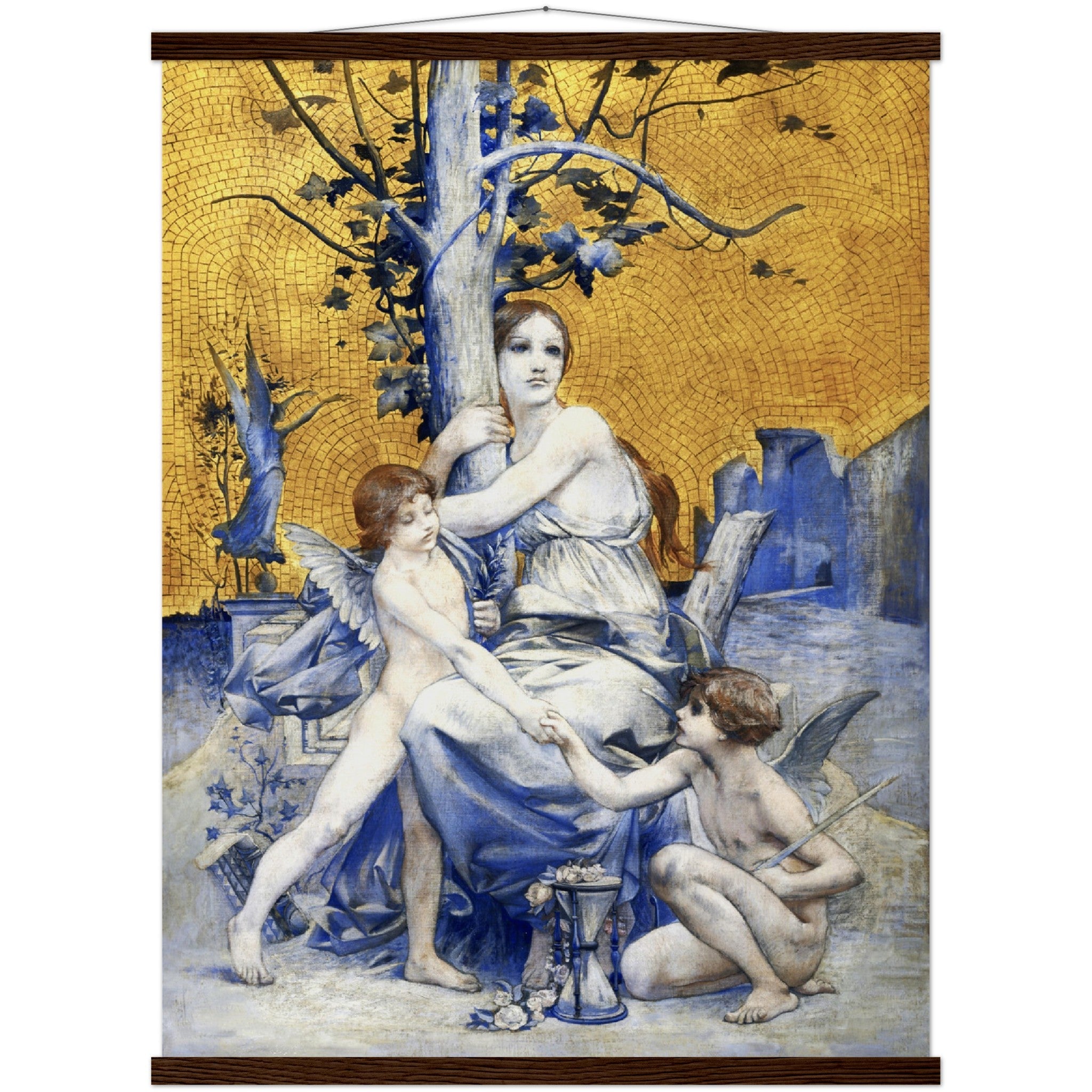 Allegory Of Time Poster Print Luc Oliver Merson 1896 Vintage Poster With Hangers Option - WallArtPrints4U