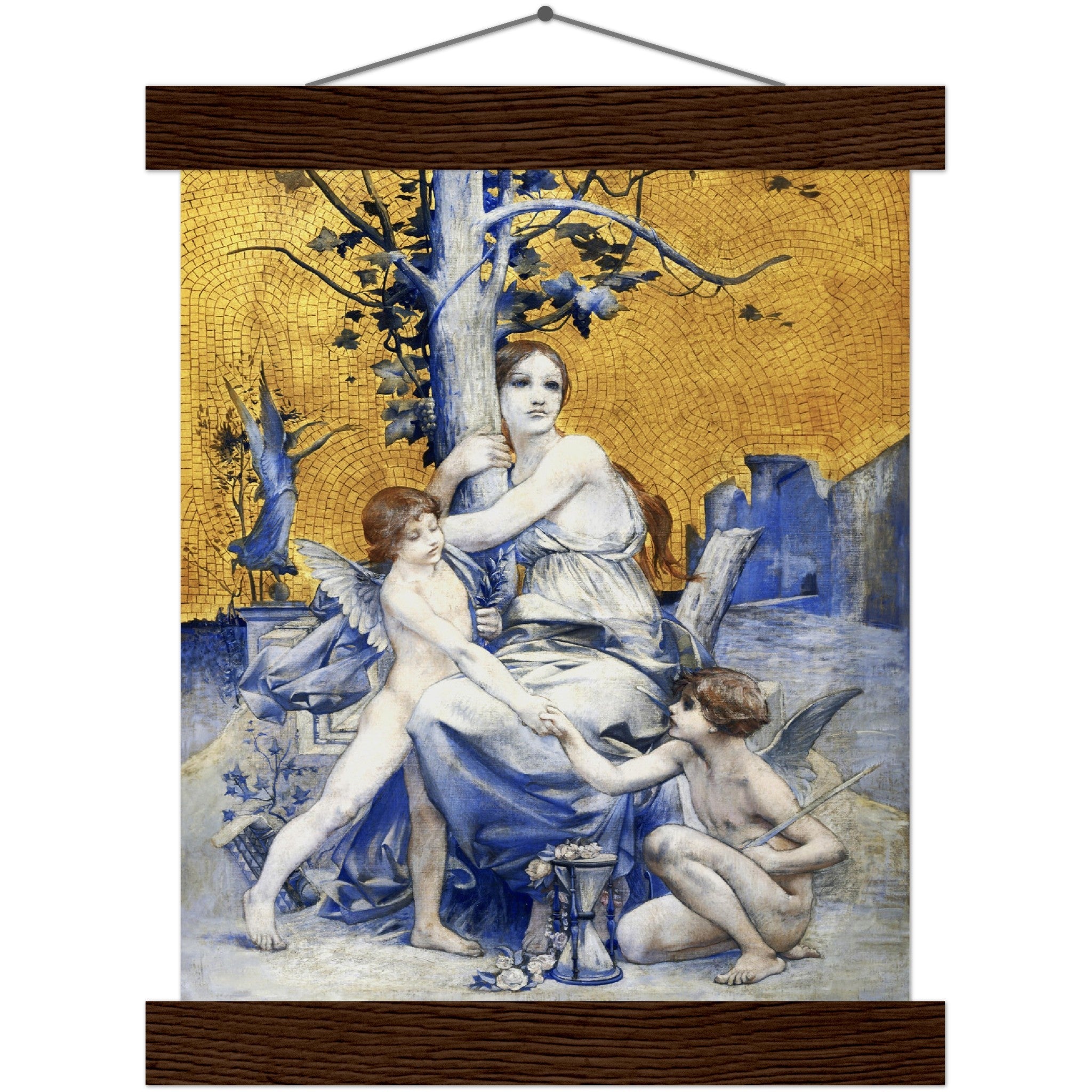 Allegory Of Time Poster Print Luc Oliver Merson 1896 Vintage Poster With Hangers Option - WallArtPrints4U