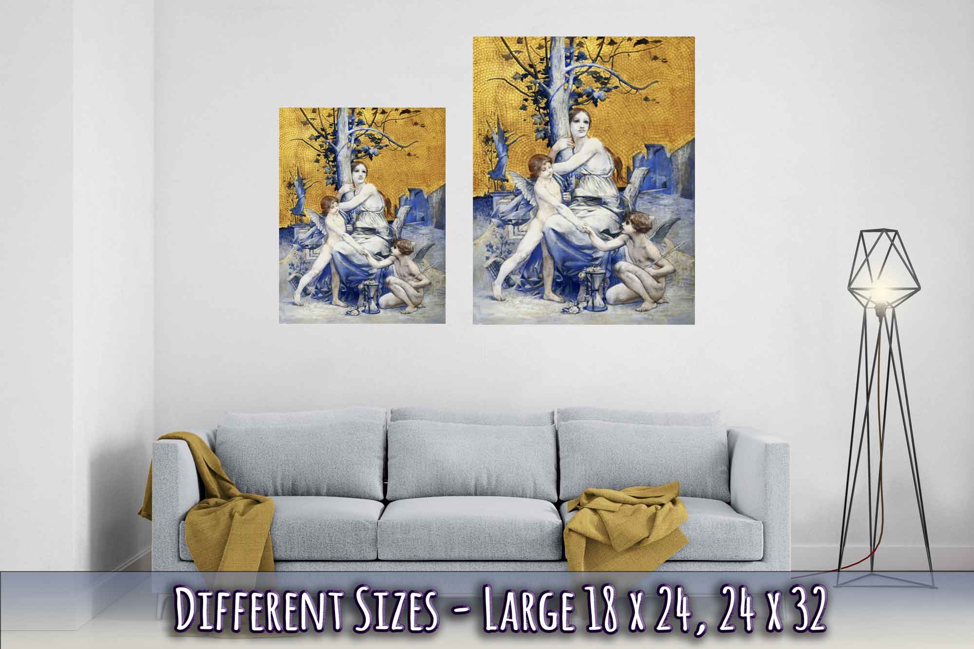 Allegory Of Time Poster Print Luc Oliver Merson 1896 Vintage Poster With Hangers Option - WallArtPrints4U