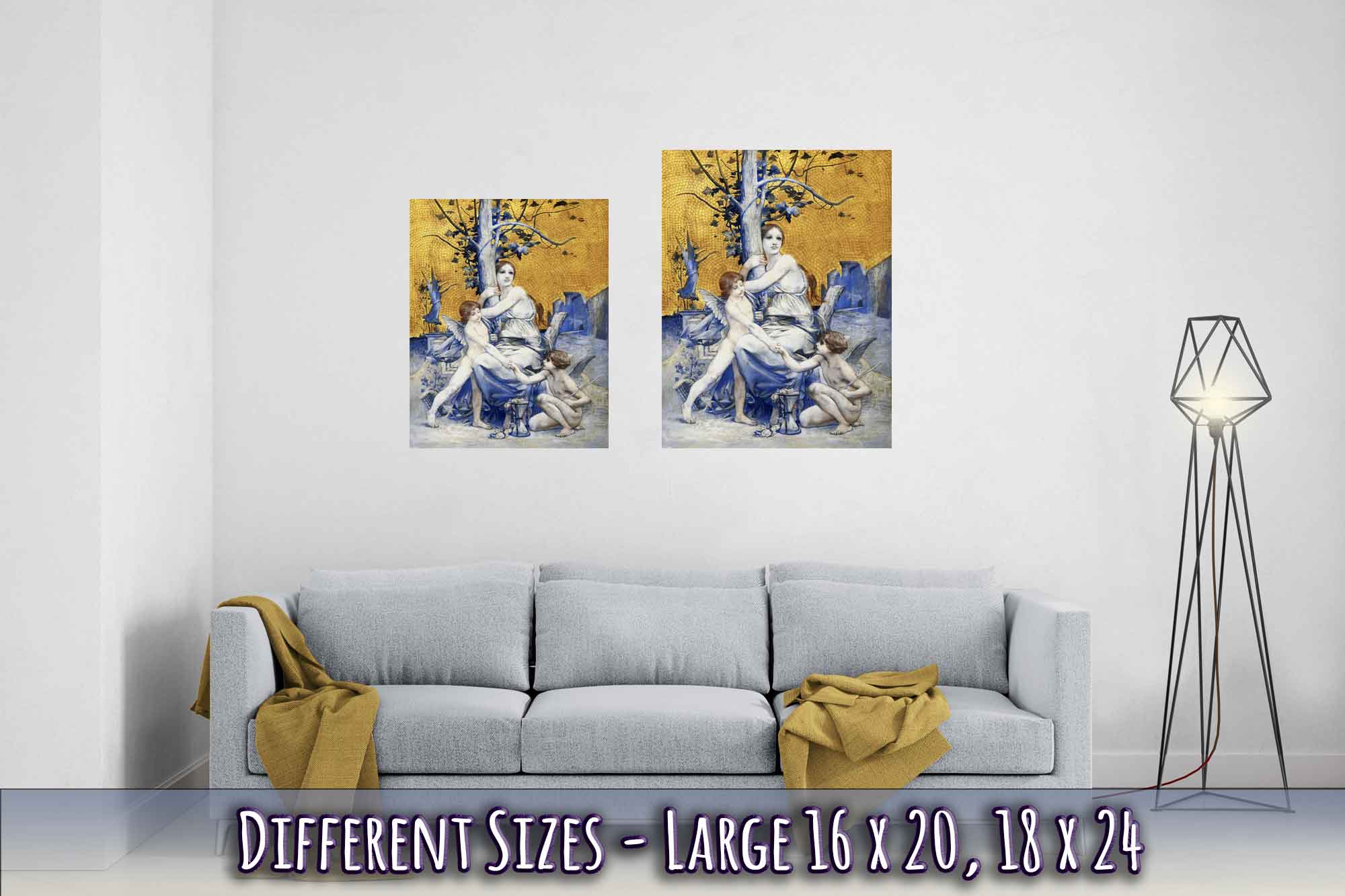 Allegory Of Time Poster Print Luc Oliver Merson 1896 Vintage Poster With Hangers Option - WallArtPrints4U