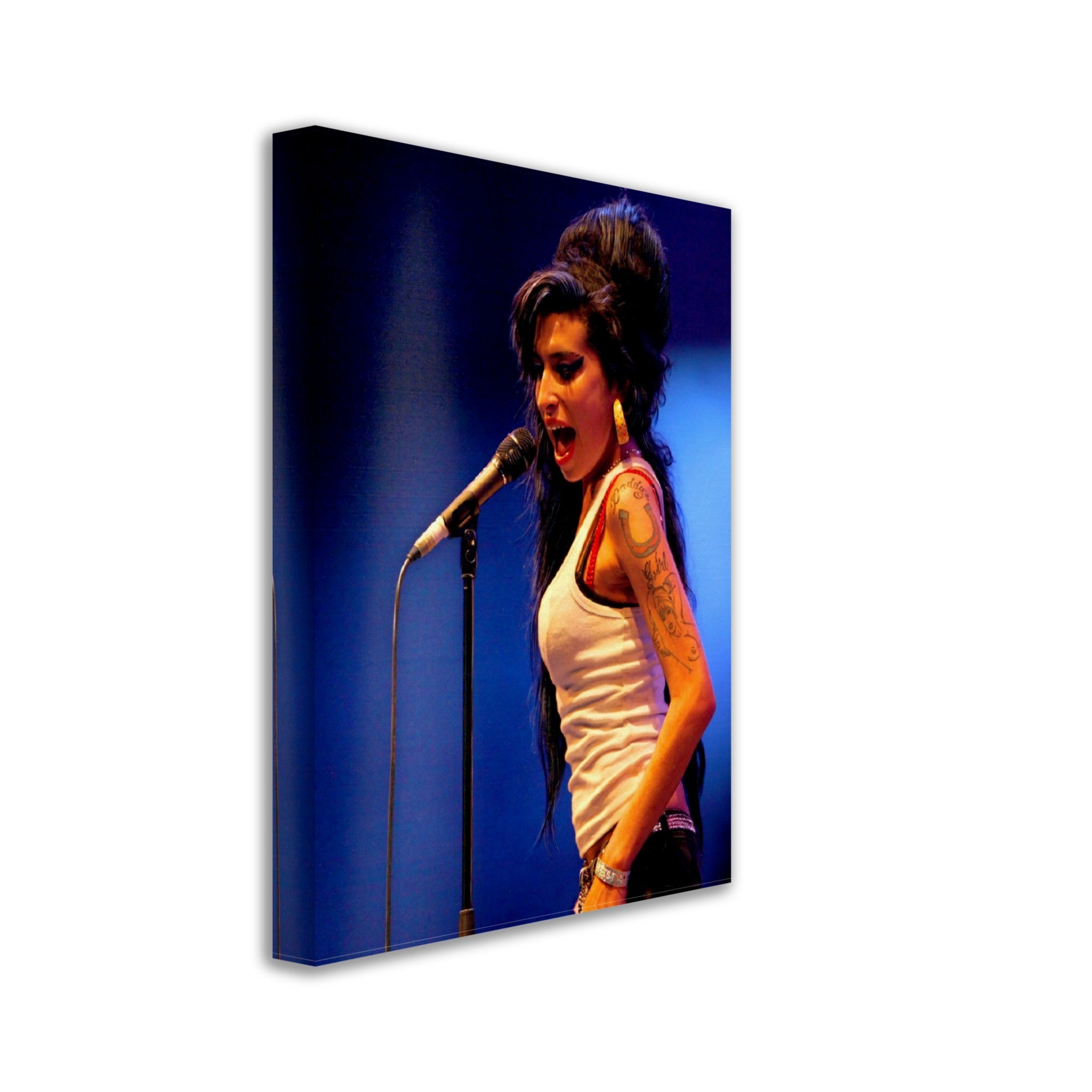 Amy Winehouse Canvas, Music Festival 2007, Photo Portrait - Amy Winehouse Canvas Print - WallArtPrints4U