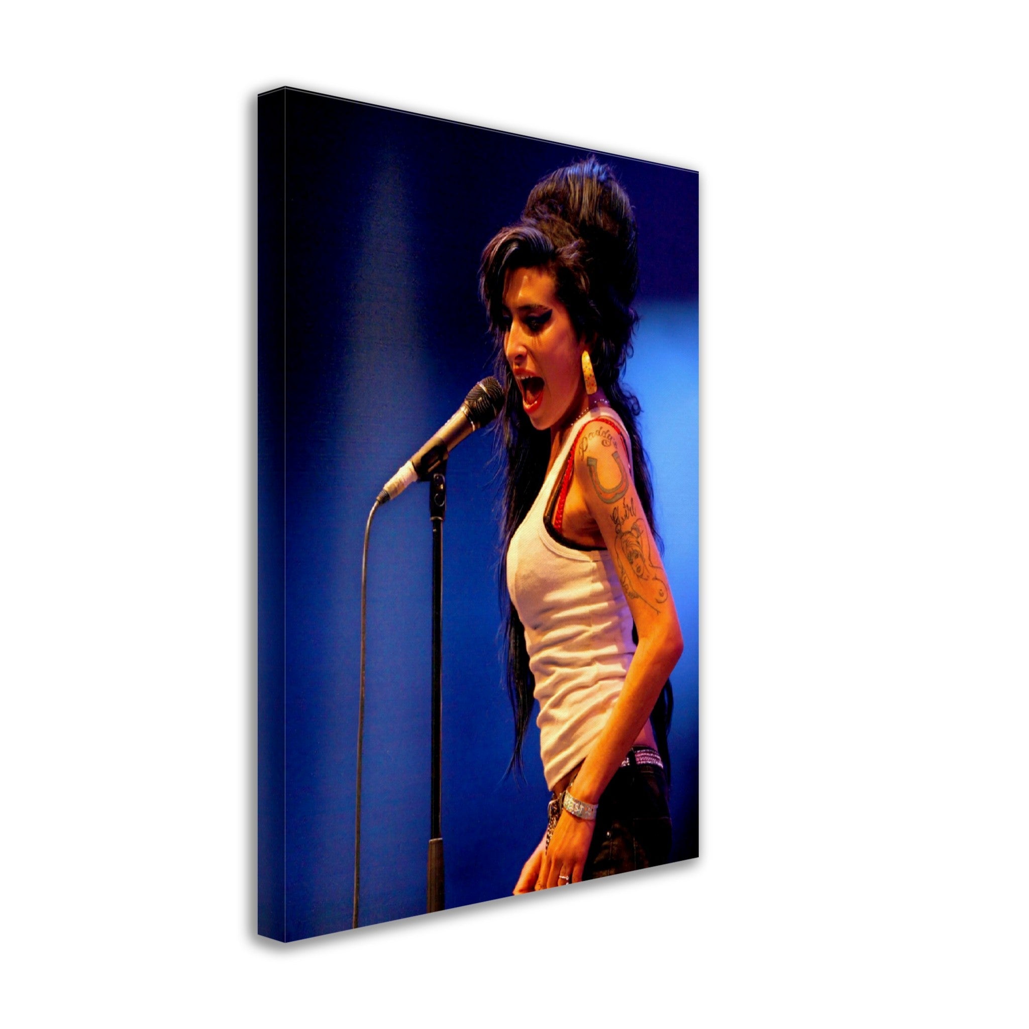 Amy Winehouse Canvas, Music Festival 2007, Photo Portrait - Amy Winehouse Canvas Print - WallArtPrints4U