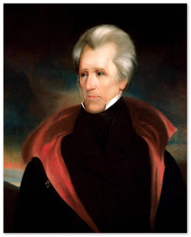 Andrew Jackson Poster, 7th President Of Usa, Vintage Portrait - Andrew Jackson Print - WallArtPrints4U