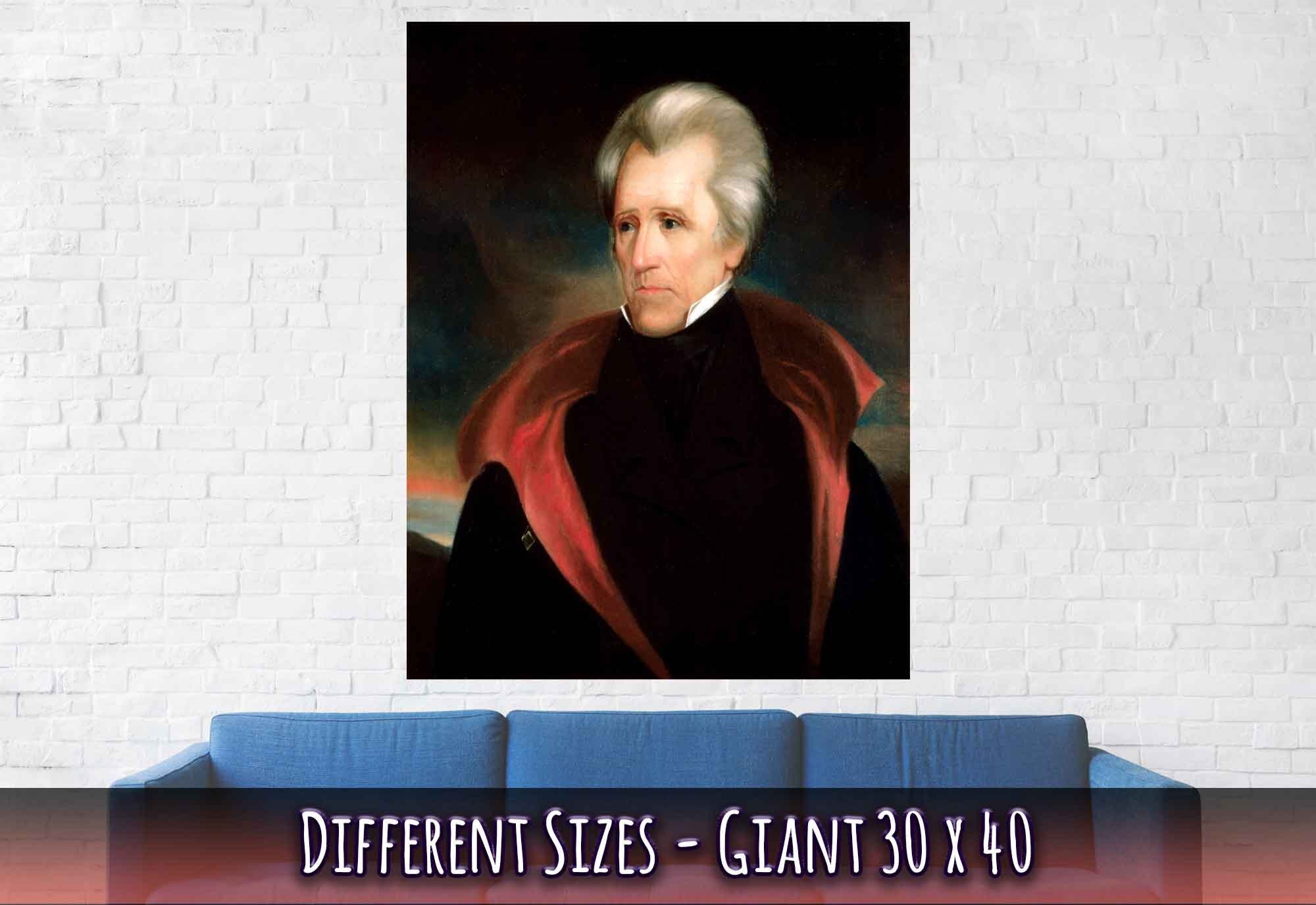 Andrew Jackson Poster, 7th President Of Usa, Vintage Portrait - Andrew Jackson Print - WallArtPrints4U