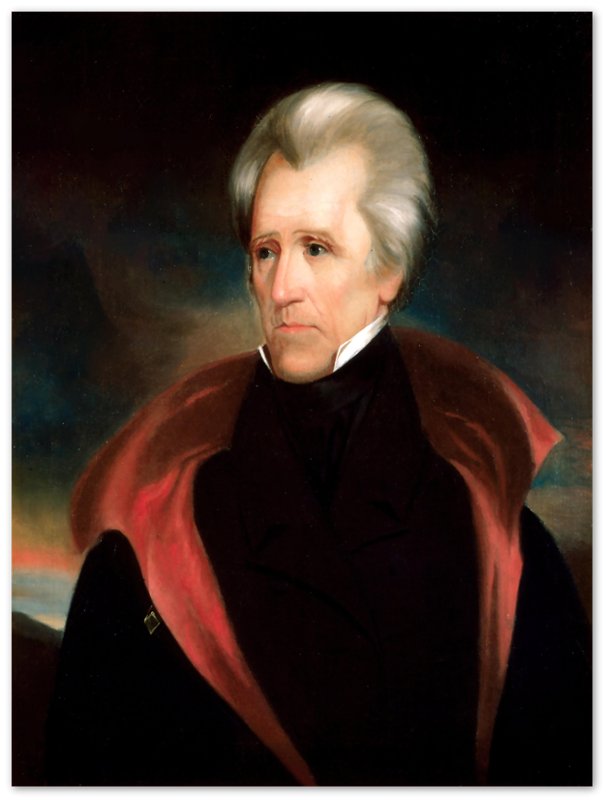 Andrew Jackson Poster, 7th President Of Usa, Vintage Portrait - Andrew Jackson Print - WallArtPrints4U