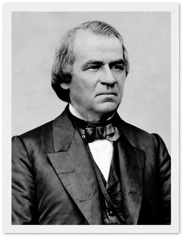 Andrew Johnson Framed, 17th President Of Usa, Vintage Photo Portrait - Andrew Johnson Framed Print - WallArtPrints4U