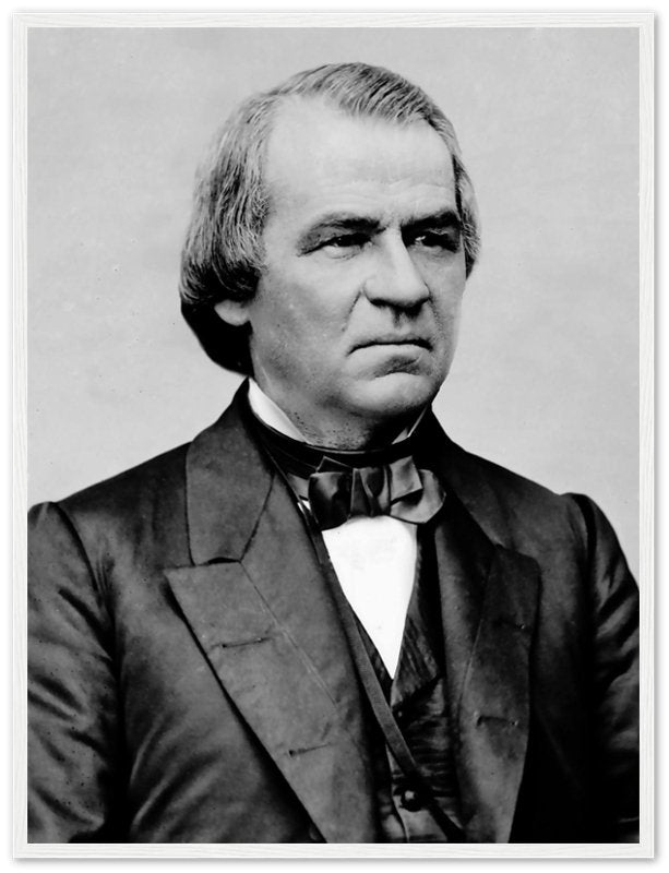 Andrew Johnson Framed, 17th President Of Usa, Vintage Photo Portrait - Andrew Johnson Framed Print - WallArtPrints4U