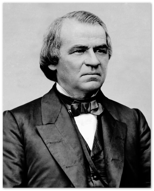 Andrew Johnson Poster, 17th President Of Usa, Vintage Photo Portrait - Andrew Johnson Print - WallArtPrints4U