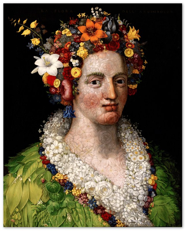 Arcimboldo Flora Poster - Giuseppe Arcimboldo Flora Poster Print - WallArtPrints4U