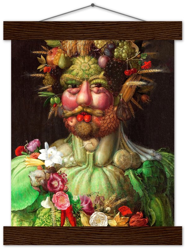 Arcimboldo Print Vertumus Rudolf 2nd, Giuseppe Arcimboldo Vegetable Fruit Face Poster Print - WallArtPrints4U