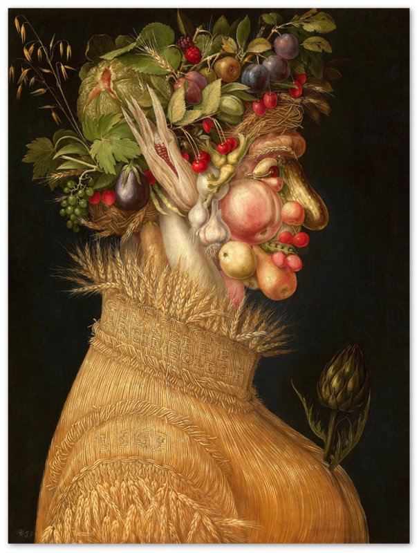 Arcimboldo Summer Season Poster - Giuseppe Arcimboldo Summer Poster Print Four Seasons - WallArtPrints4U